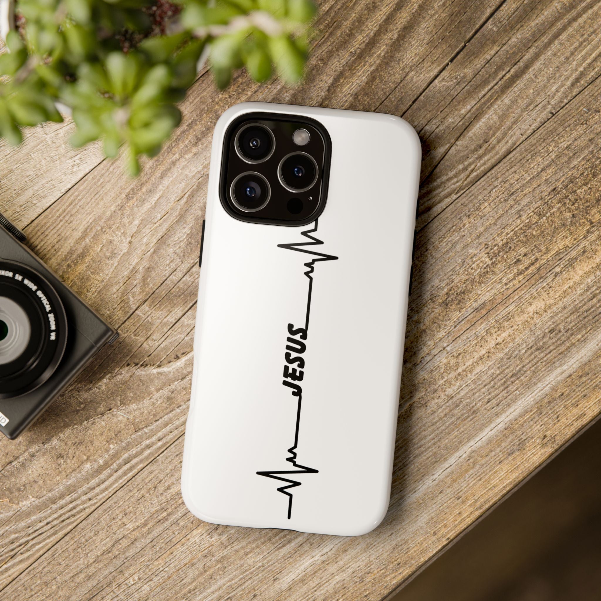 Jesus Heartbeat Phone Case — Christian Faith Protective Phone Cover