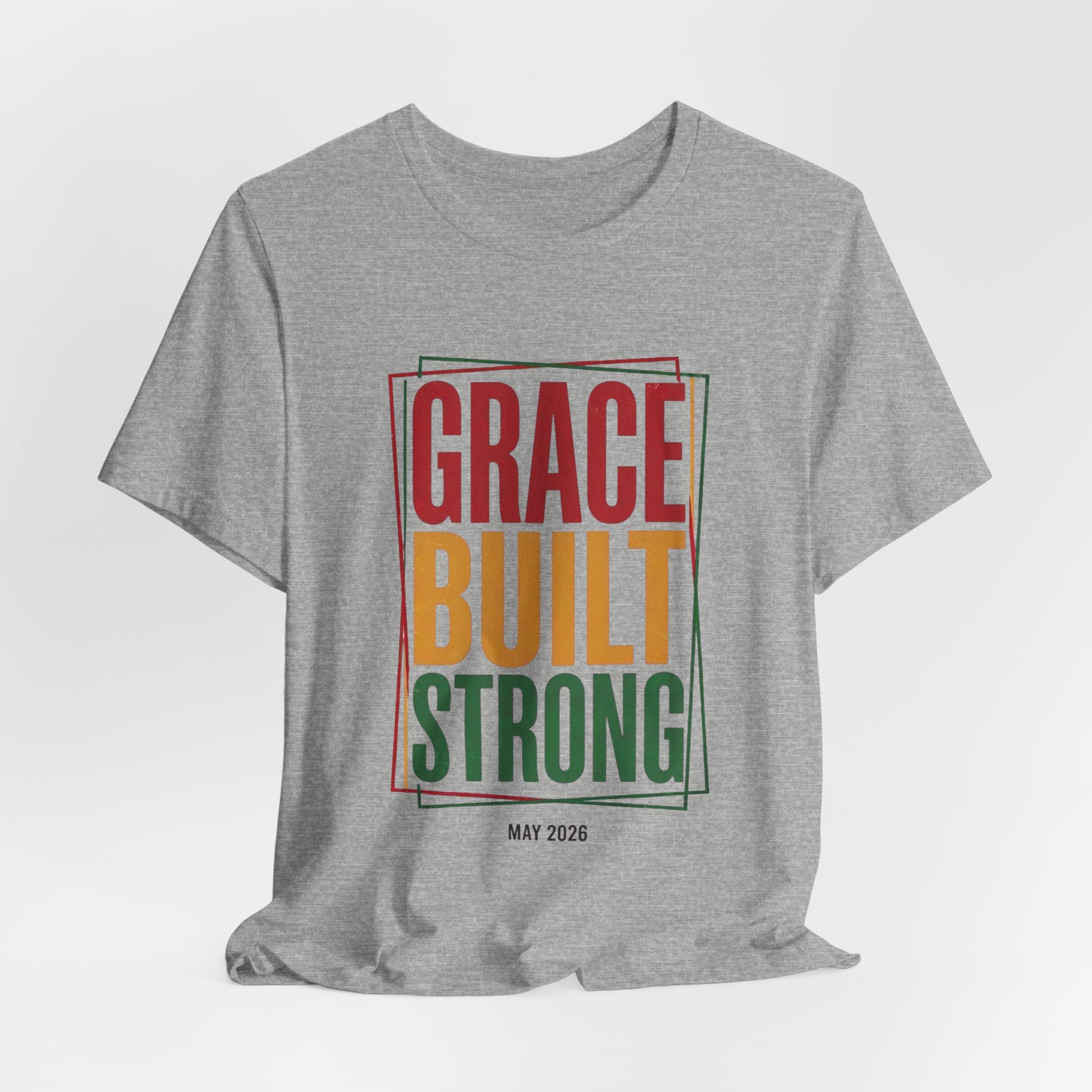 Grace Built Strong T-Shirt | Juneteenth Pan-African 1865 Freedom Typography