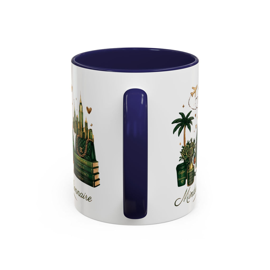 Mindset: Billionaire Accent Coffee Mug — Inspirational Black Woman Design