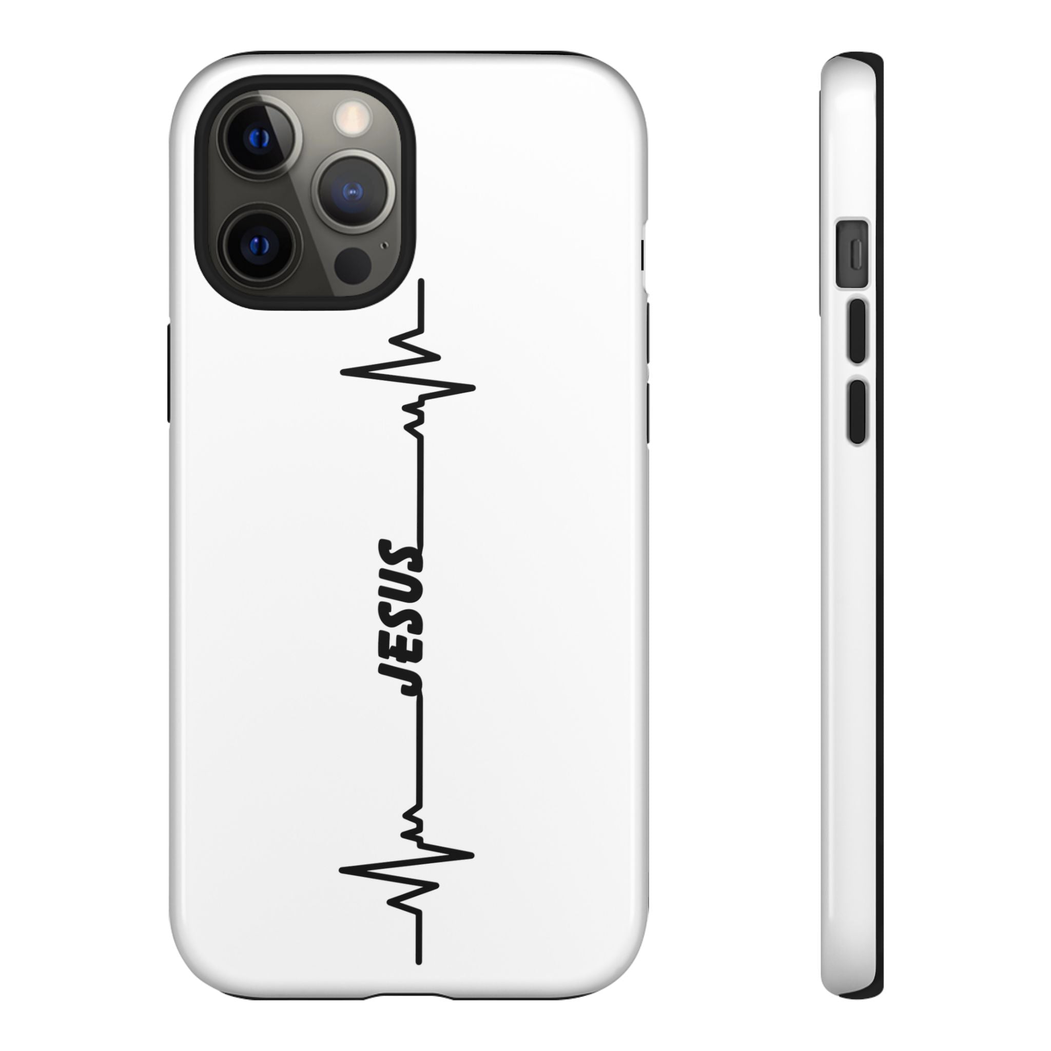 Jesus Heartbeat Phone Case — Christian Faith Protective Phone Cover