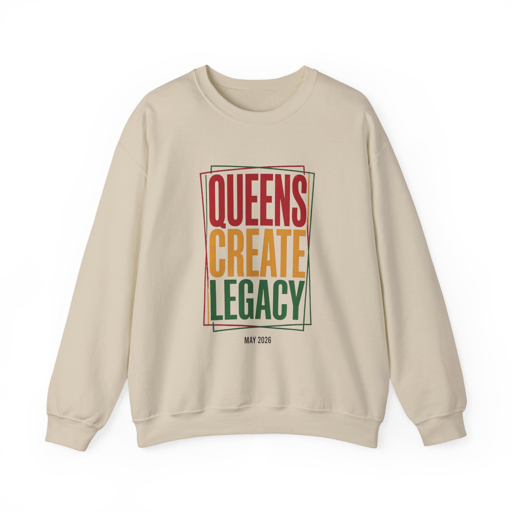Queens Create Legacy Sweatshirt | Juneteenth Pan-African Colors, Black Pride 1865