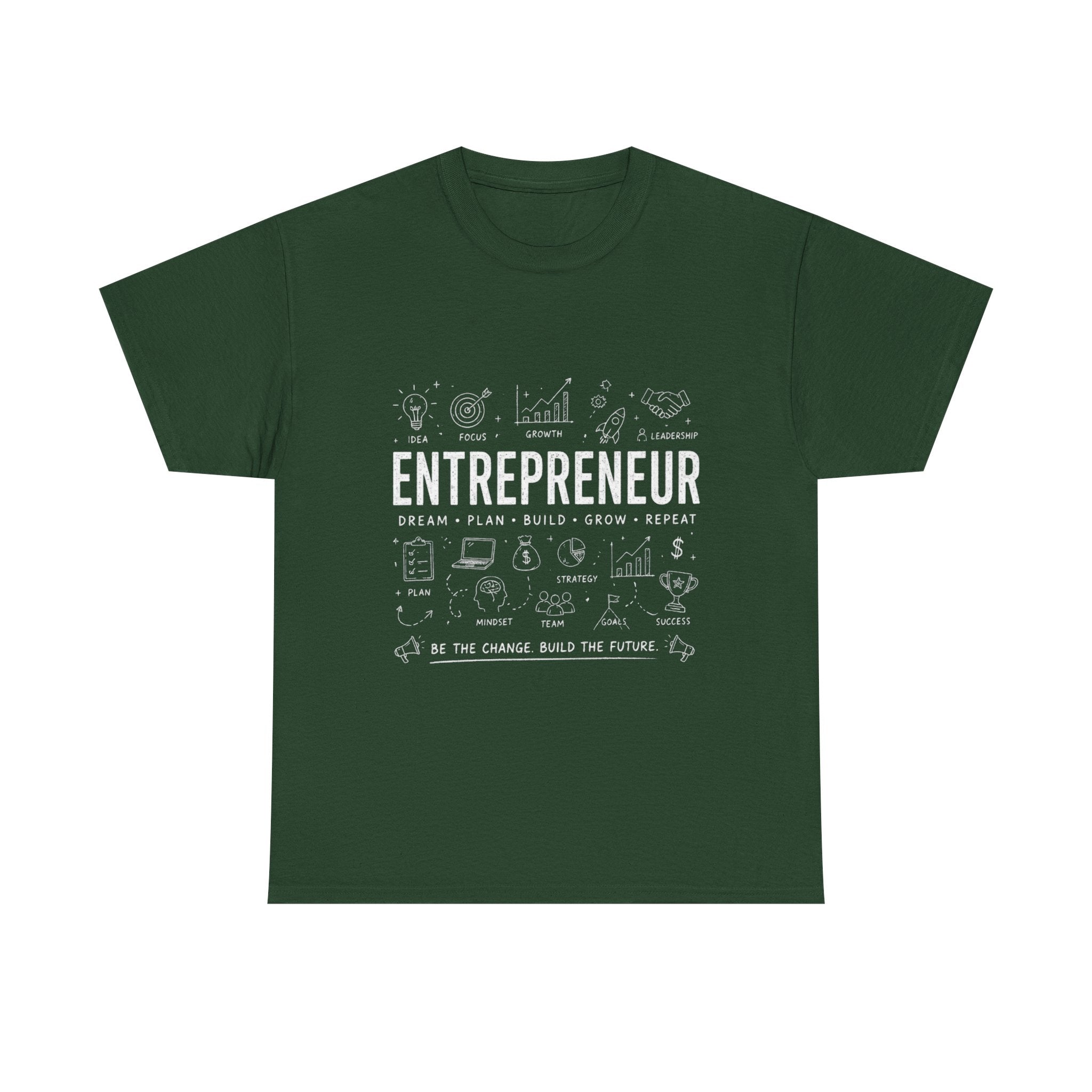 Entrepreneur Doodle T-Shirt — Hustle, Motivation & Hard Work Tee