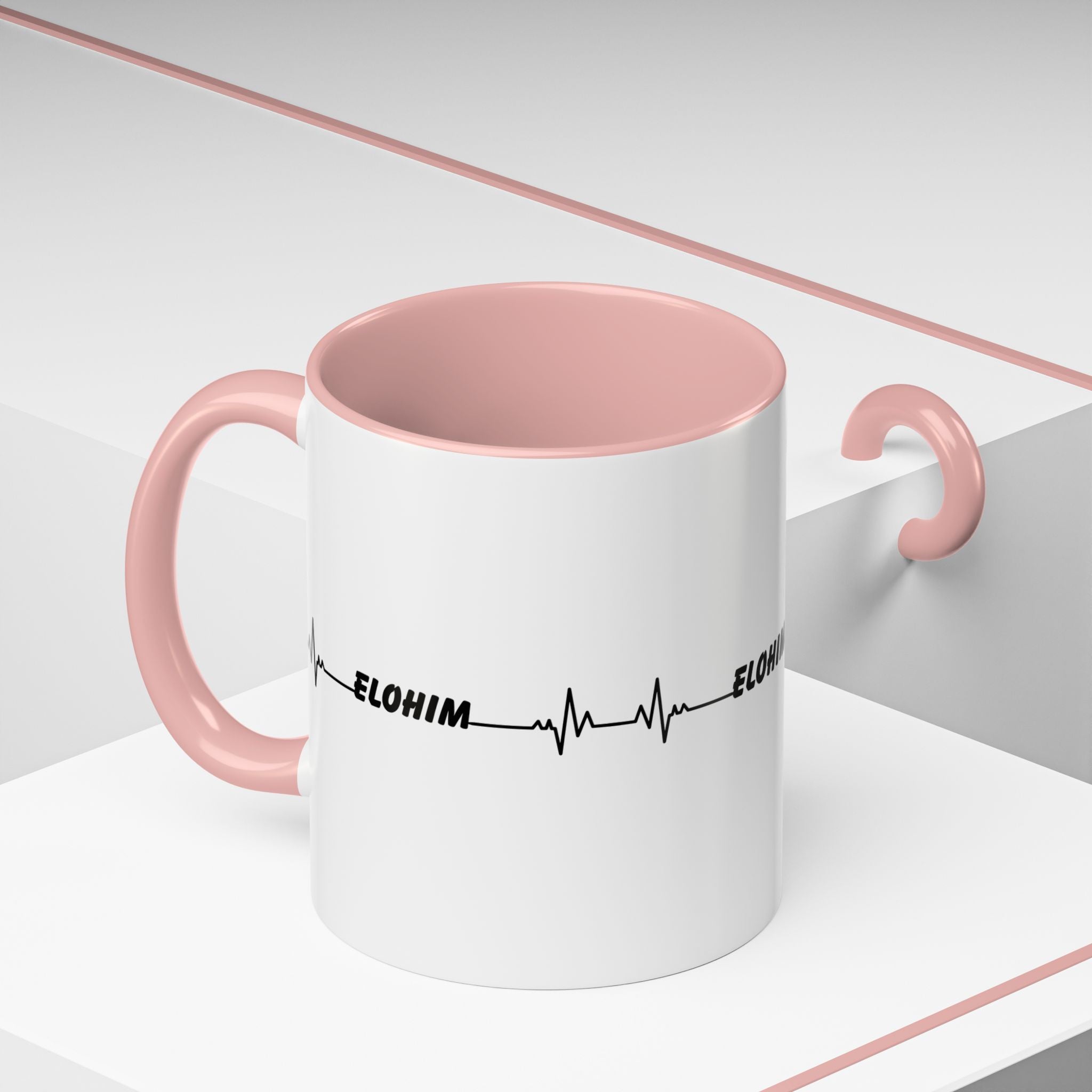 Elohim Heartbeat Accent Coffee Mug — 11/15oz