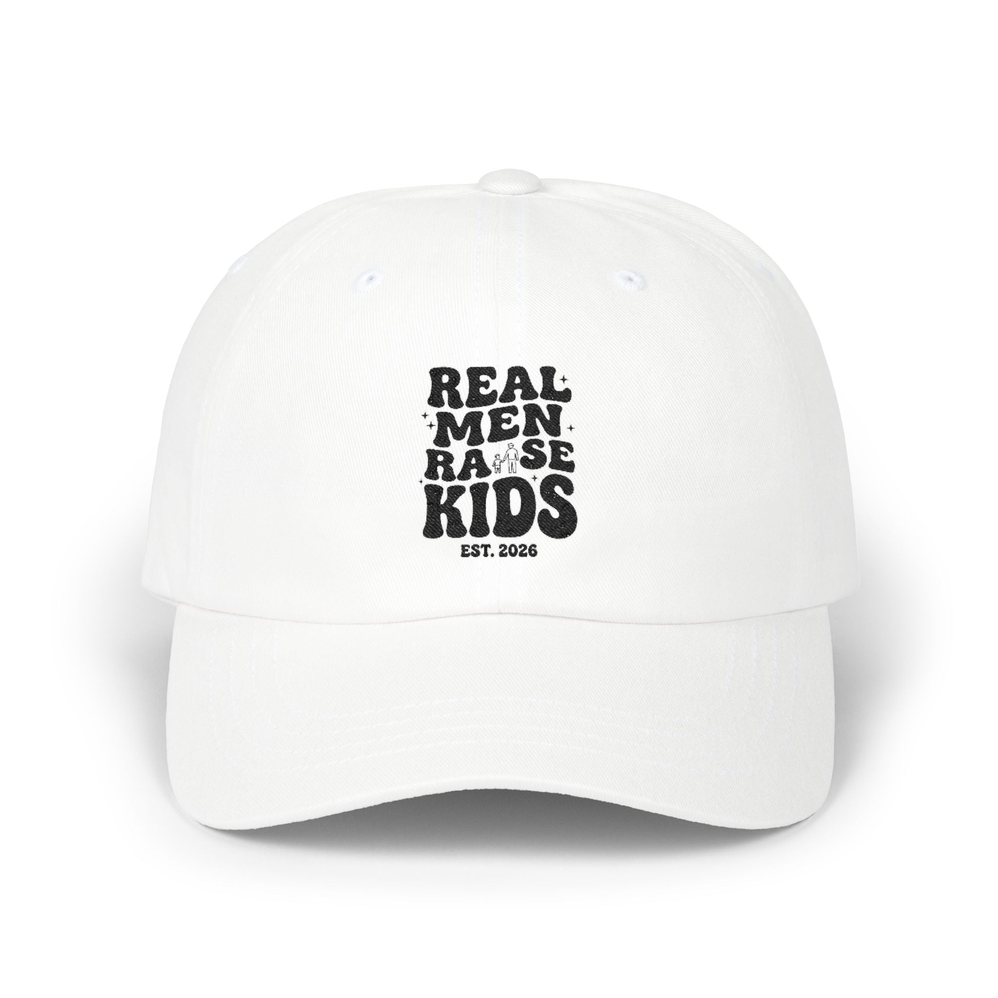 Dad Cap – “Real Men Raise Kids” Embroidered Baseball Hat