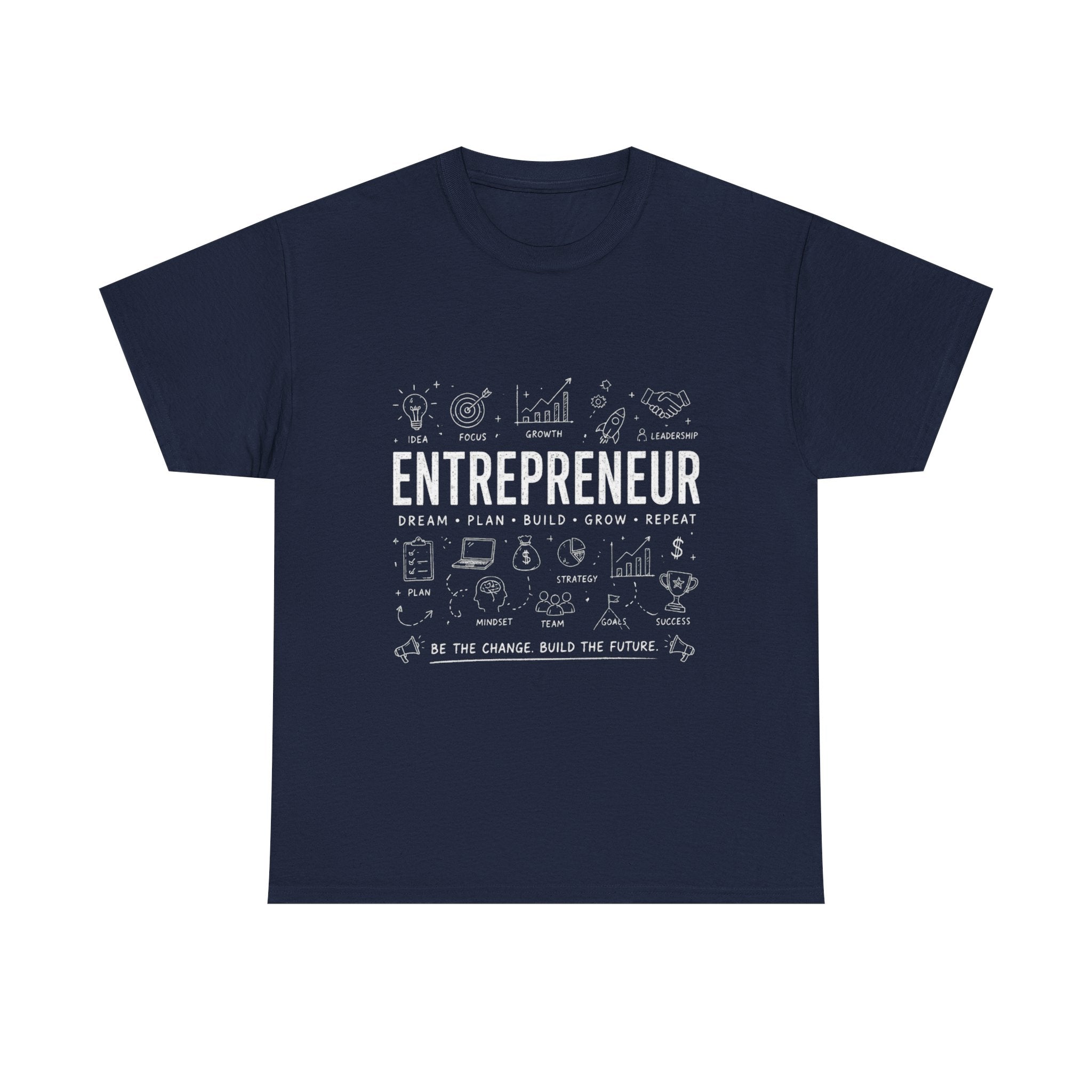 Entrepreneur Doodle T-Shirt — Hustle, Motivation & Hard Work Tee