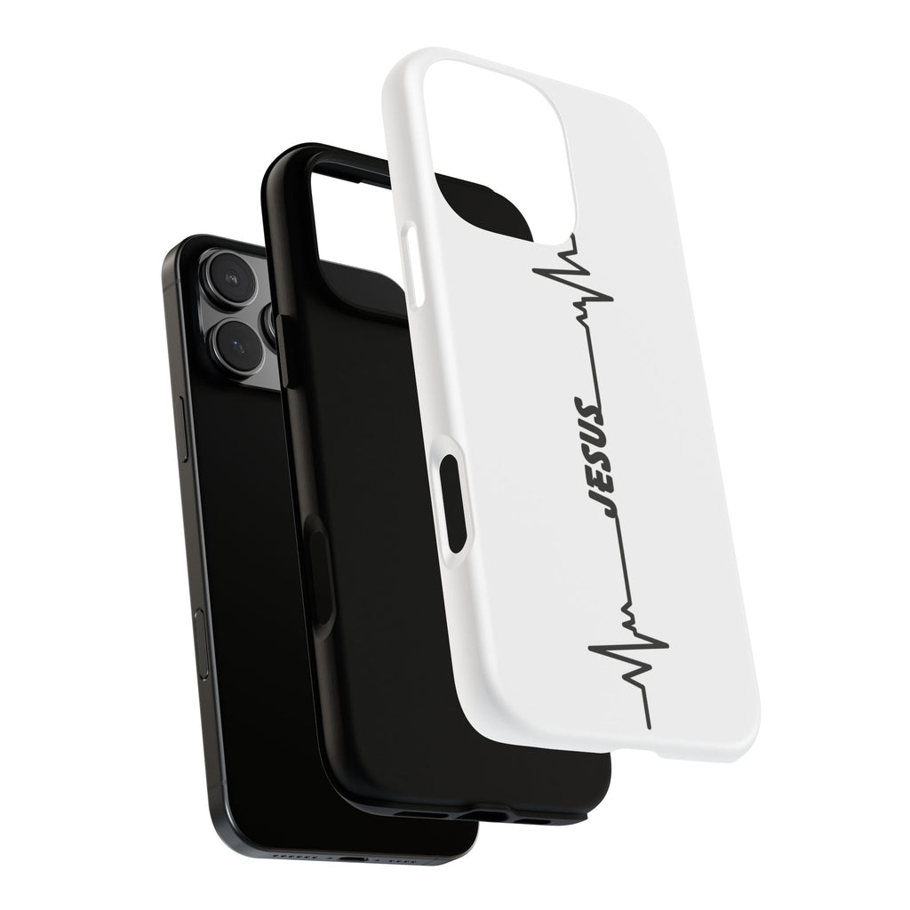 Jesus Heartbeat Phone Case — Christian Faith Protective Phone Cover