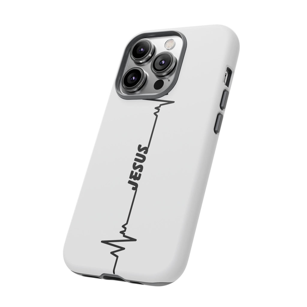 Jesus Heartbeat Phone Case — Christian Faith Protective Phone Cover