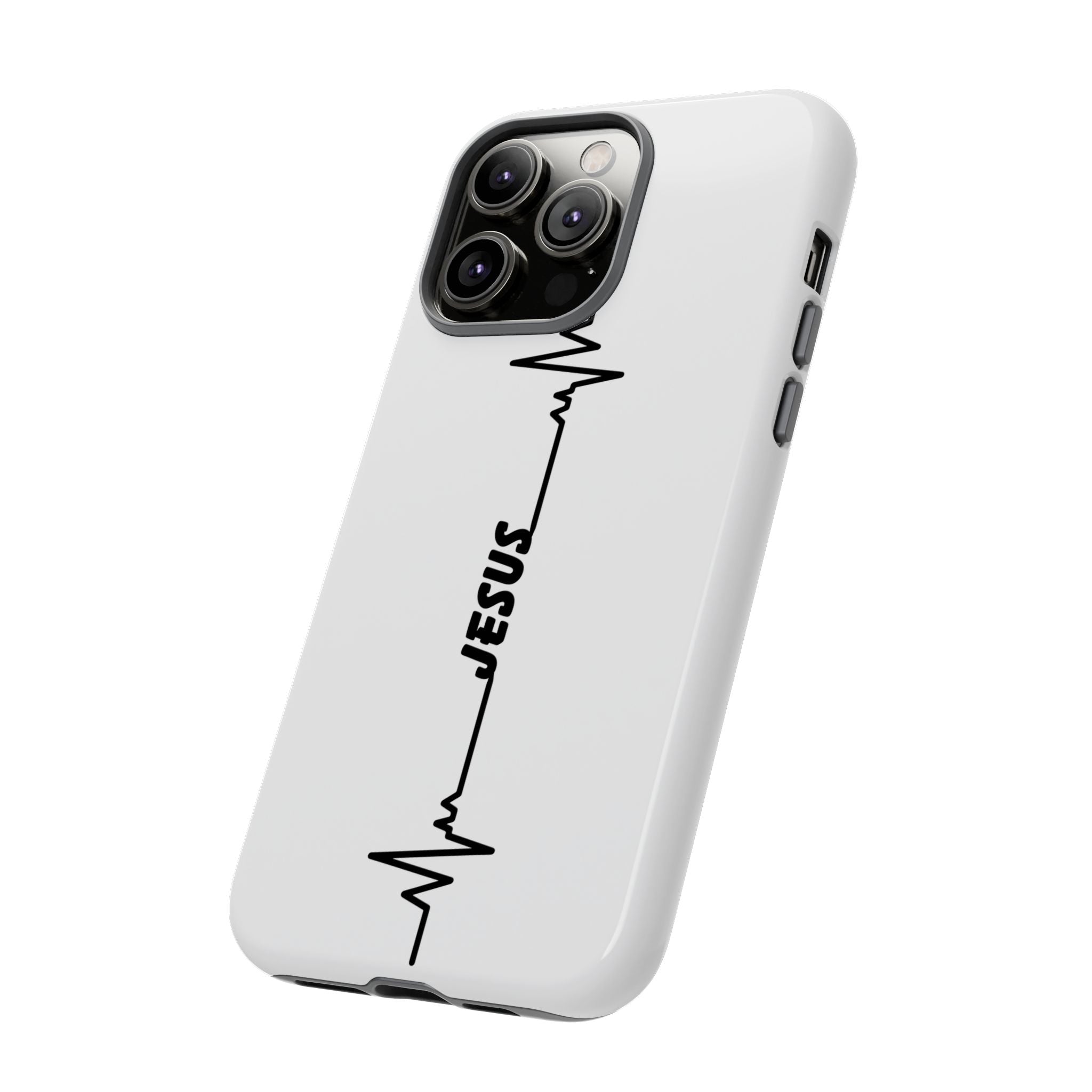 Jesus Heartbeat Phone Case — Christian Faith Protective Phone Cover