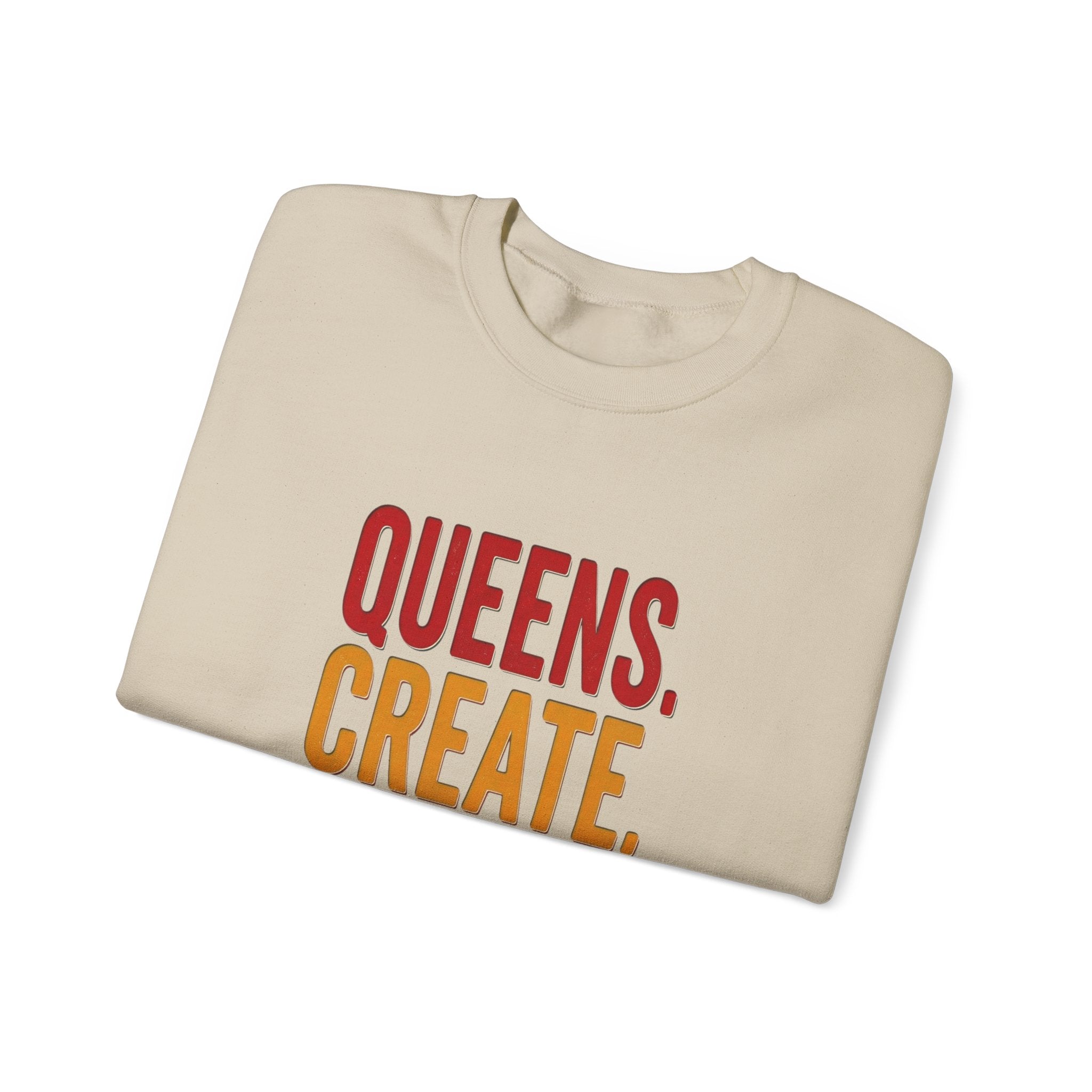 Queens Create Legacy Sweatshirt | Juneteenth Pan-African Colors, Black Pride