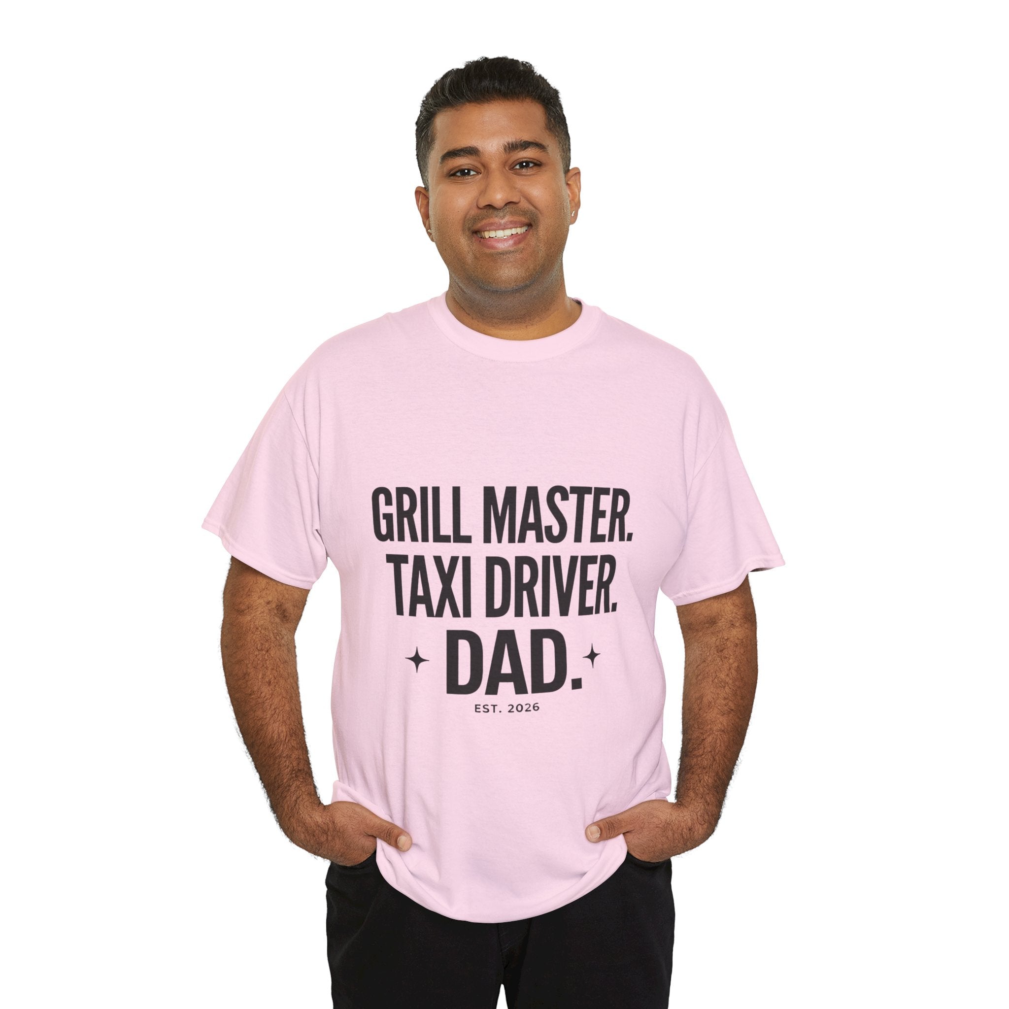 Dad T‑Shirt - "Grill Master. Taxi Driver. Dad." Funny Father’s Day Tee
