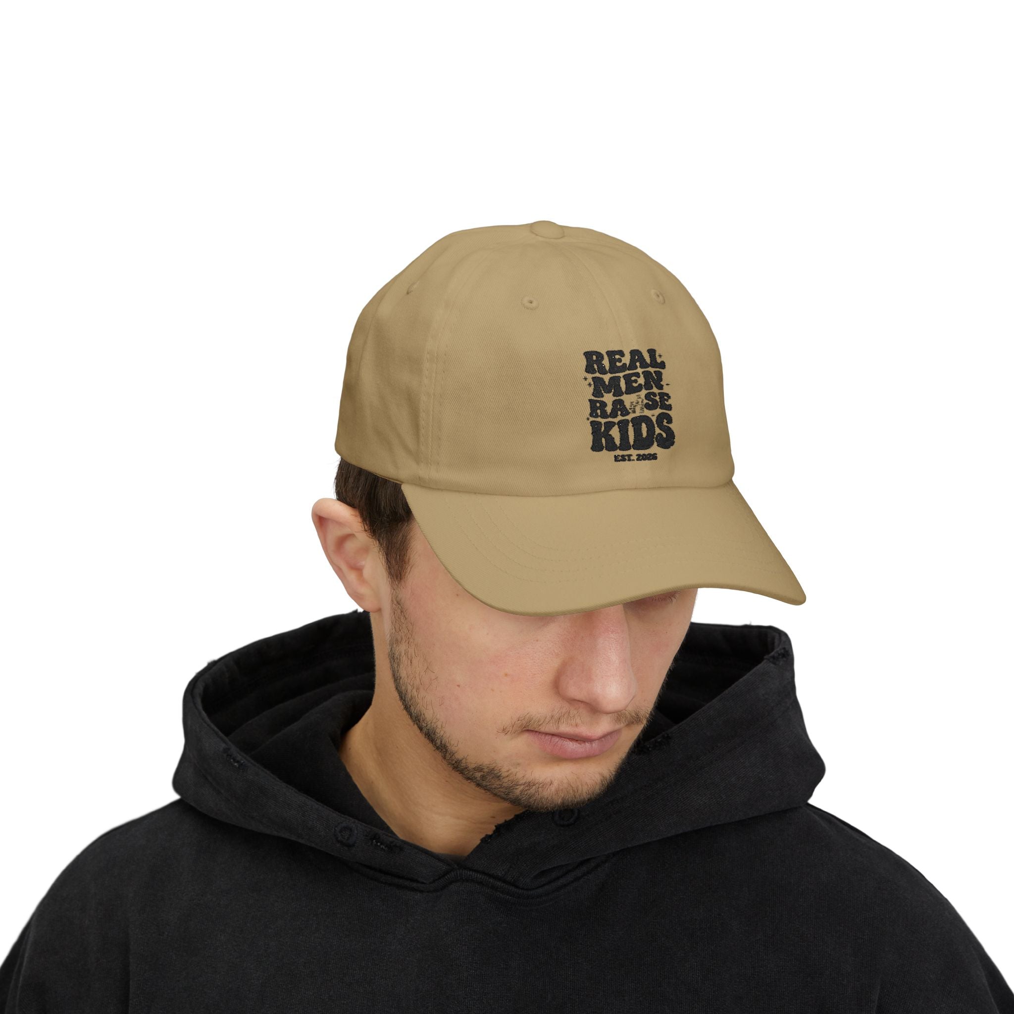 Dad Cap – “Real Men Raise Kids” Embroidered Baseball Hat
