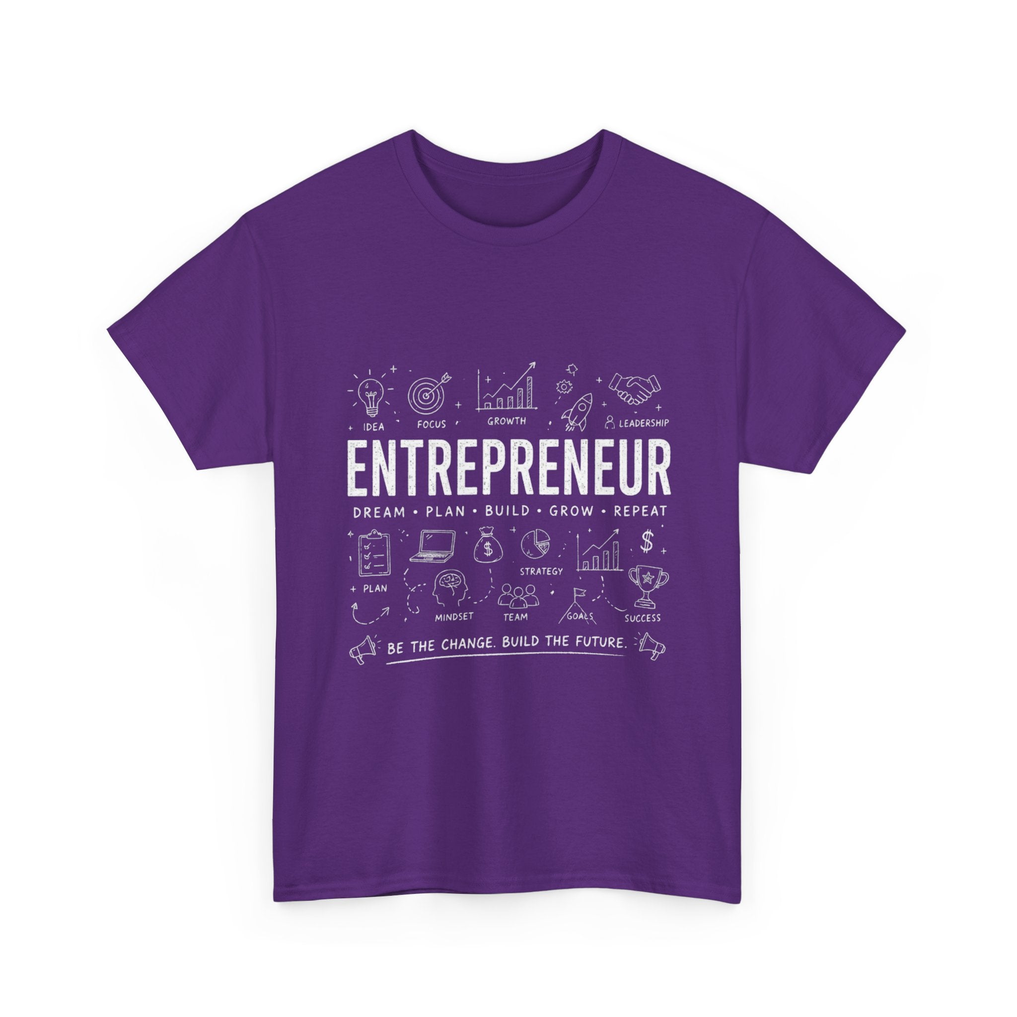 Entrepreneur Doodle T-Shirt — Hustle, Motivation & Hard Work Tee