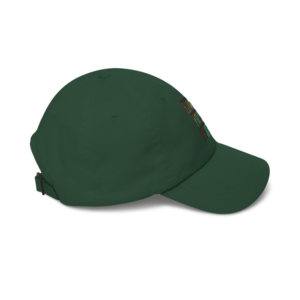 Dad Cap — Elegant Fierce Fearless Floral Embroidered Hat