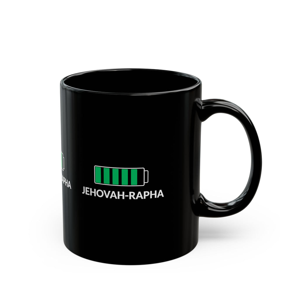 Jehovah-Rapha Battery Mug — Christian Faith Coffee Cup