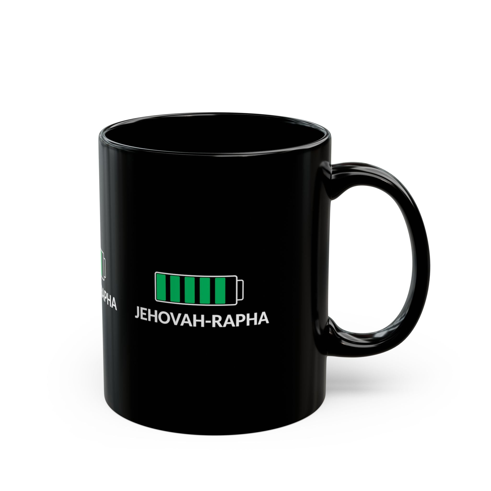 Jehovah-Rapha Battery Mug — Christian Faith Coffee Cup