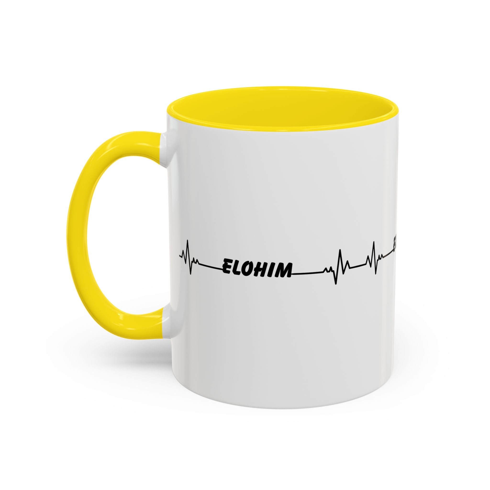Elohim Heartbeat Accent Coffee Mug — 11/15oz