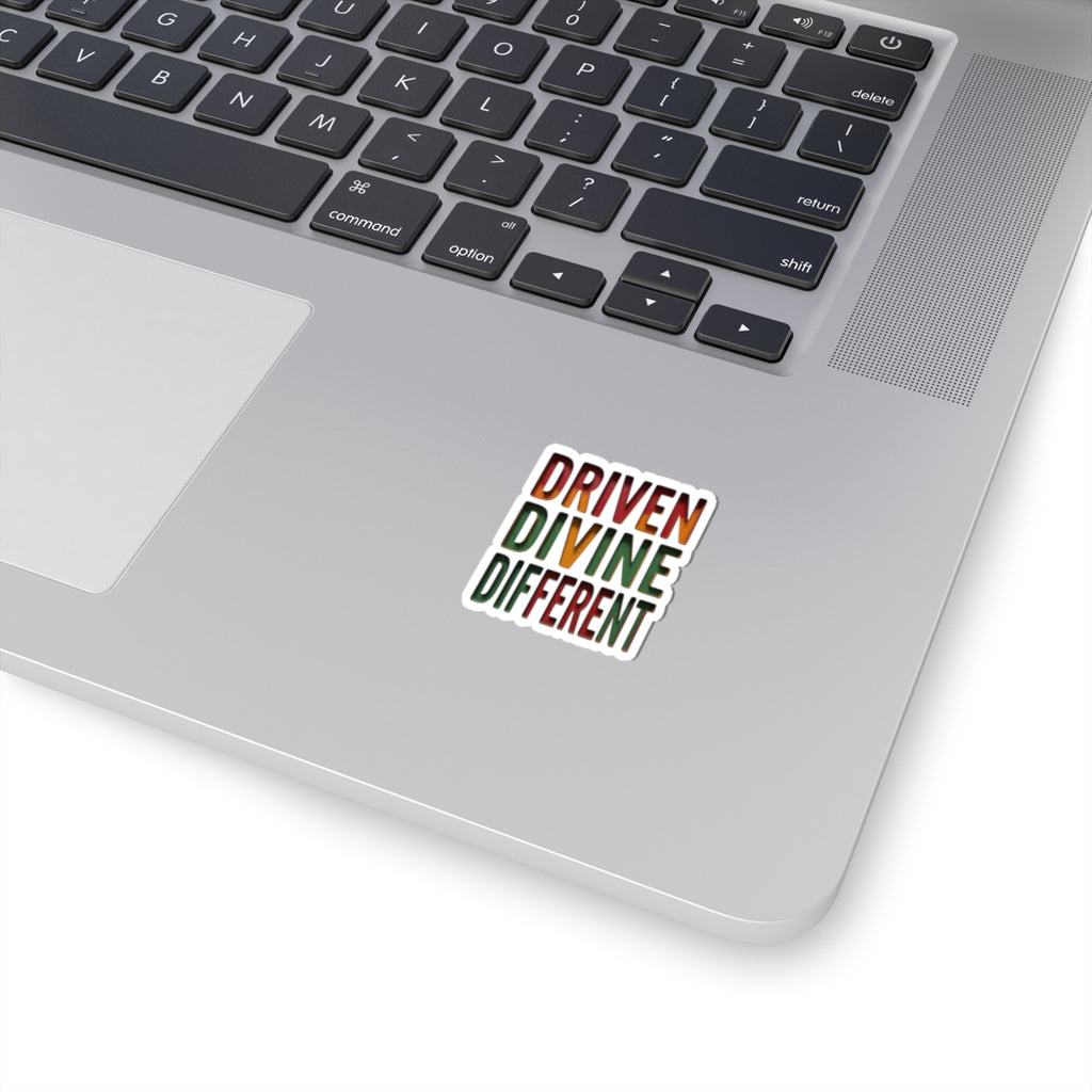 Driven Divine Different Sticker | Juneteenth Pan-African 1865 Pride