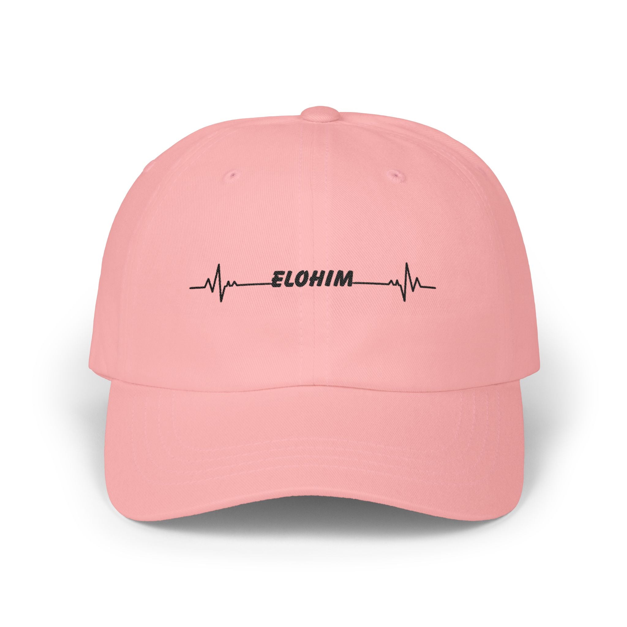 Elohim Heartbeat Dad Cap — Embroidered Spiritual Baseball Hat