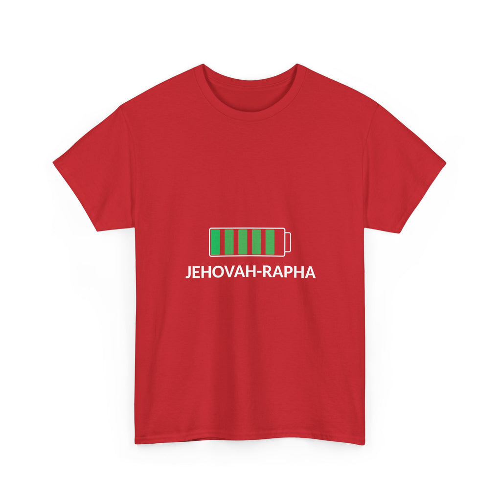 Battery Charge 'Jehovah-Rapha' T-Shirt — Christian Faith Tee