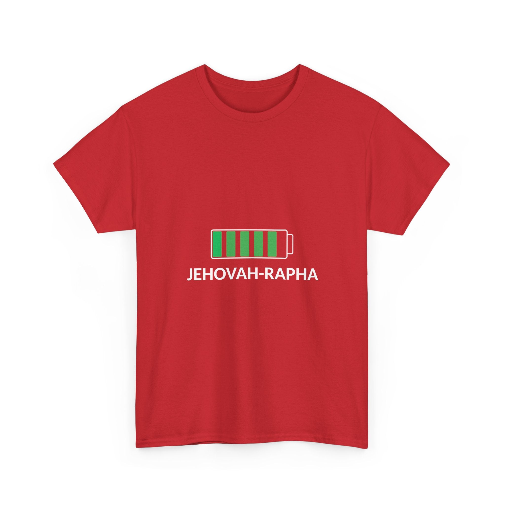 Battery Charge 'Jehovah-Rapha' T-Shirt — Christian Faith Tee