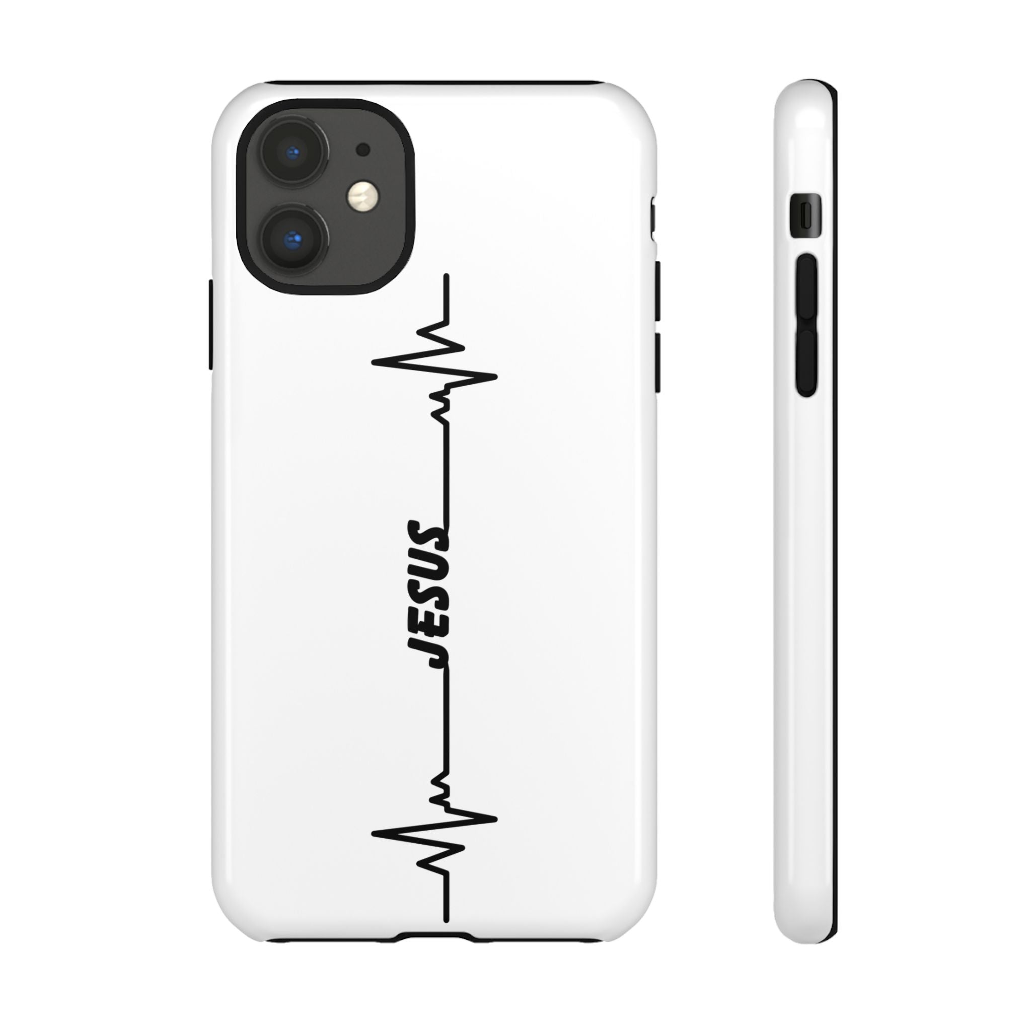Jesus Heartbeat Phone Case — Christian Faith Protective Phone Cover