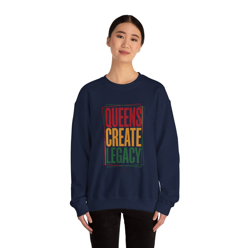 Queens Create Legacy Sweatshirt | Juneteenth Pan-African Colors, Black Pride 1865