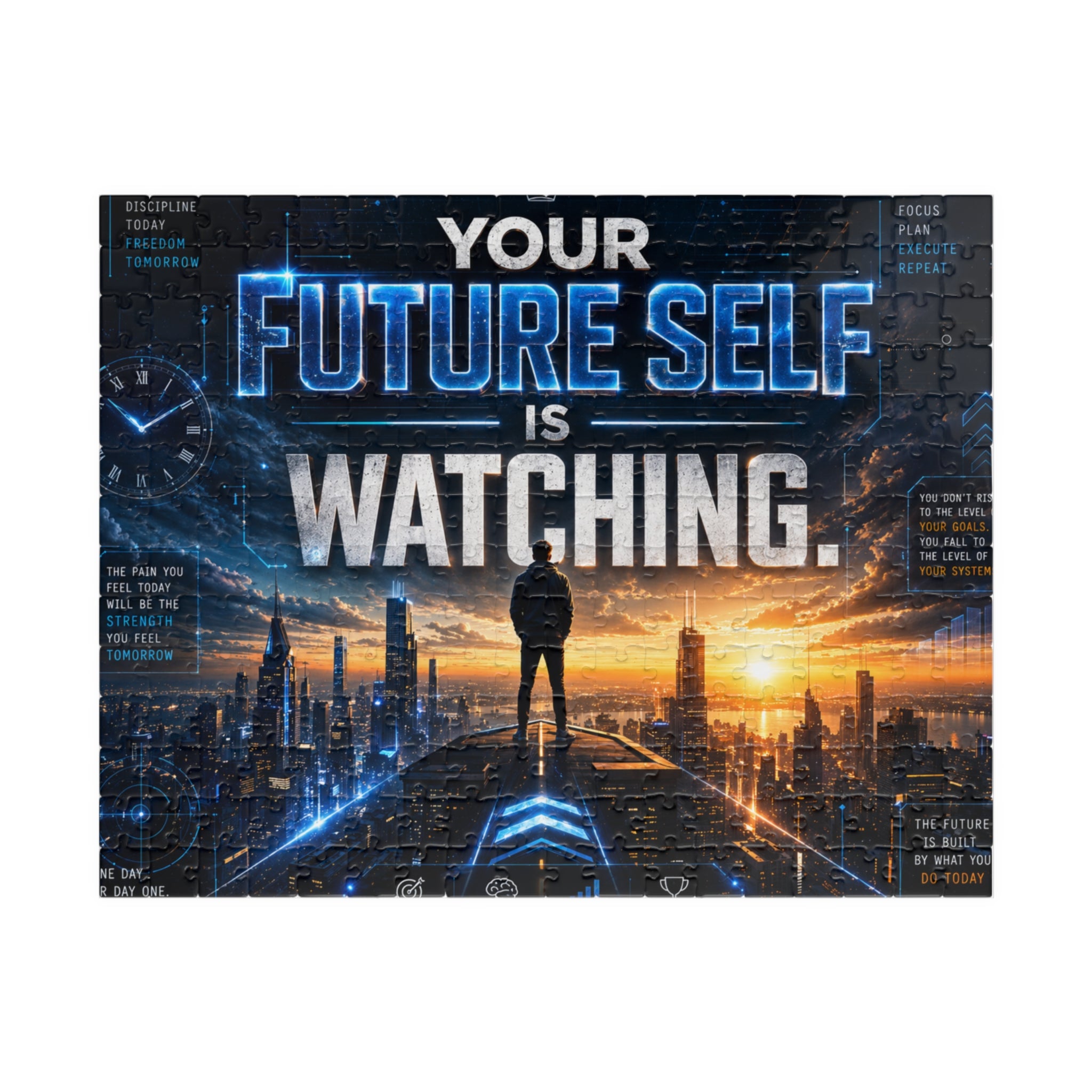 Motivational 'Your Future Self Is Watching' Jigsaw Puzzle — 520/1014-Piece