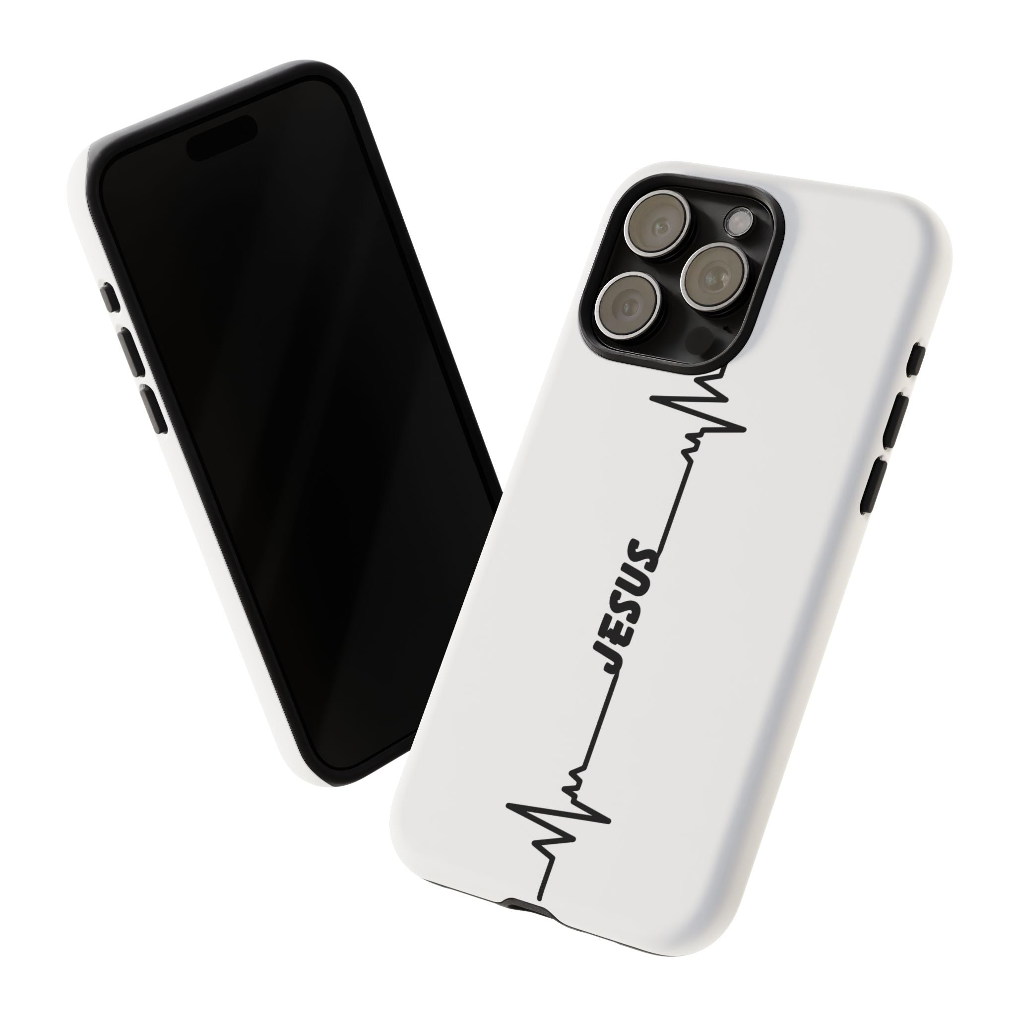 Jesus Heartbeat Phone Case — Christian Faith Protective Phone Cover