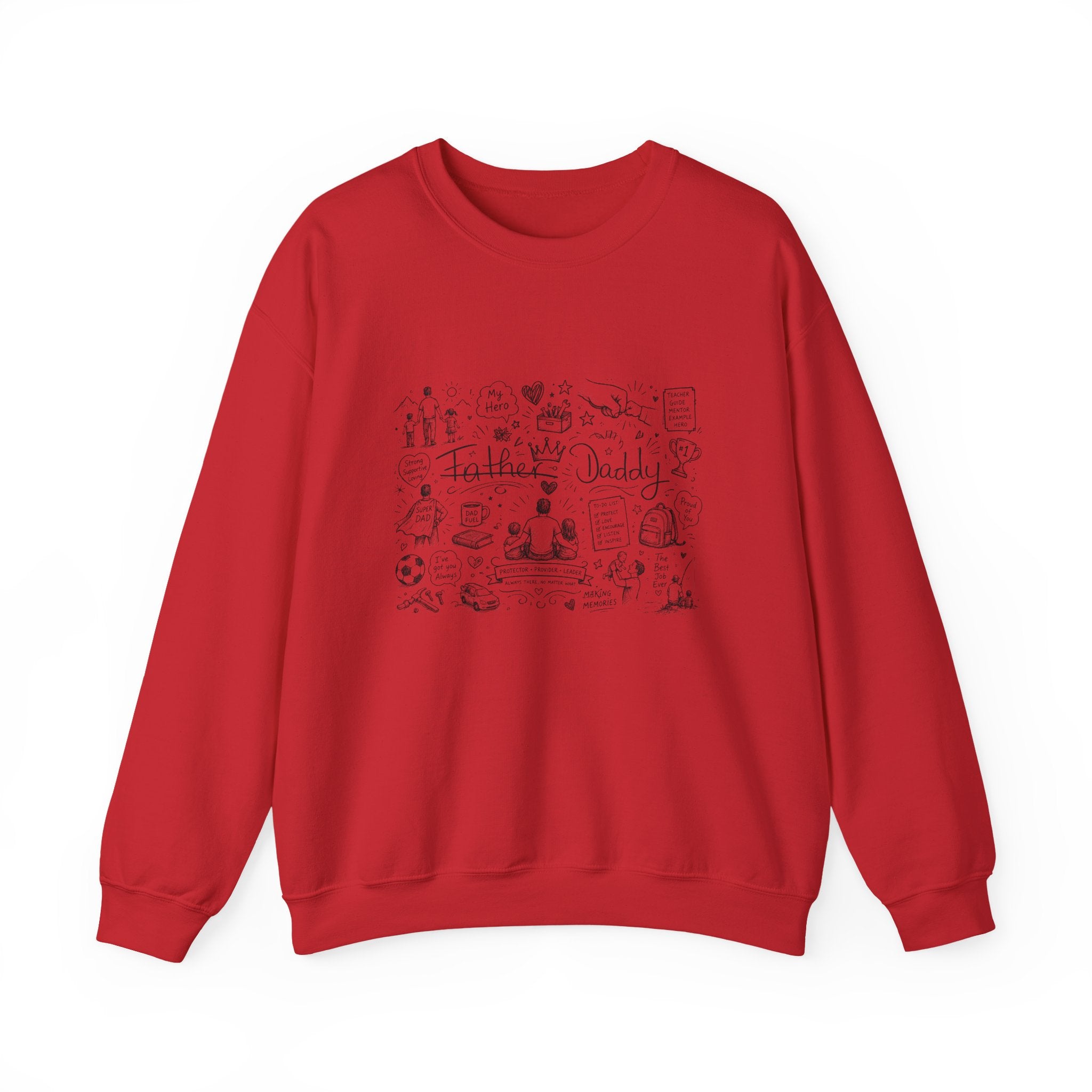 Father Daddy Doodle Crewneck Sweatshirt