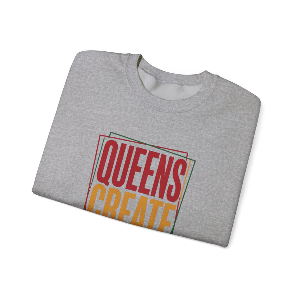 Queens Create Legacy Sweatshirt | Juneteenth Pan-African Colors, Black Pride 1865