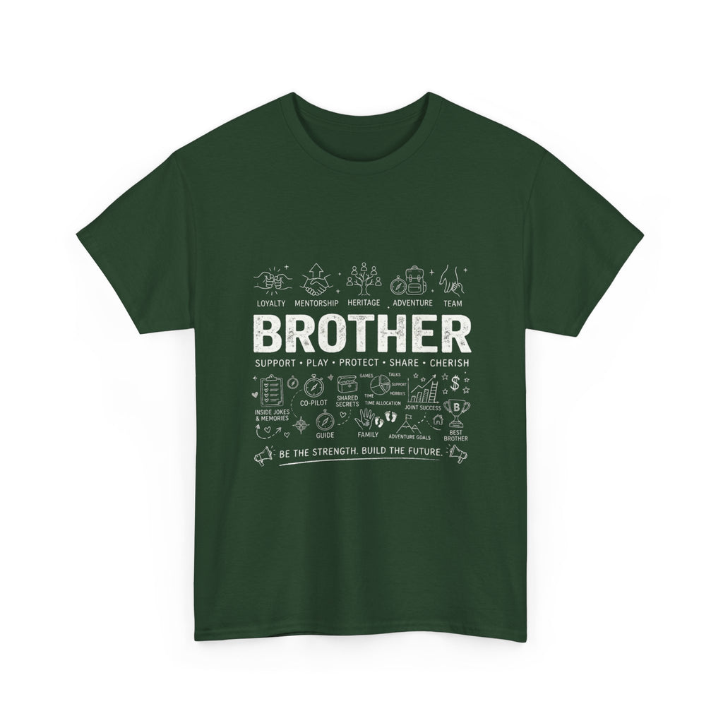 Brother Doodle T-Shirt — Cute Hand-Drawn Sibling Gift for Birthdays & Weddings