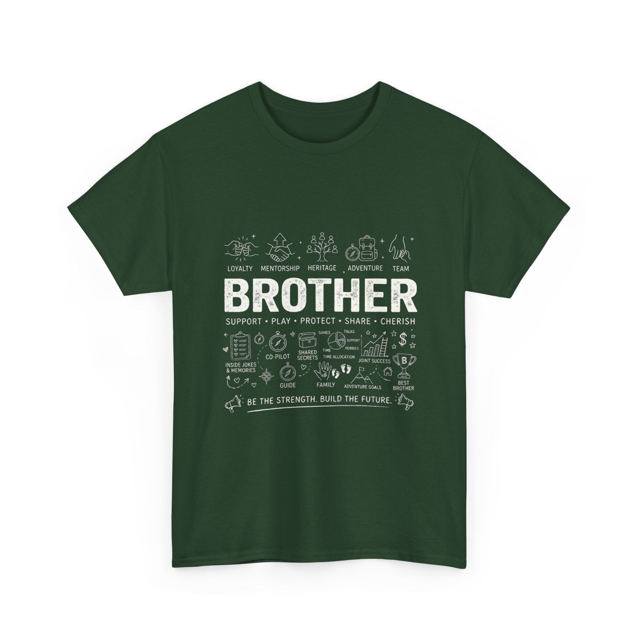 Brother Doodle T-Shirt — Cute Hand-Drawn Sibling Gift for Birthdays & Weddings