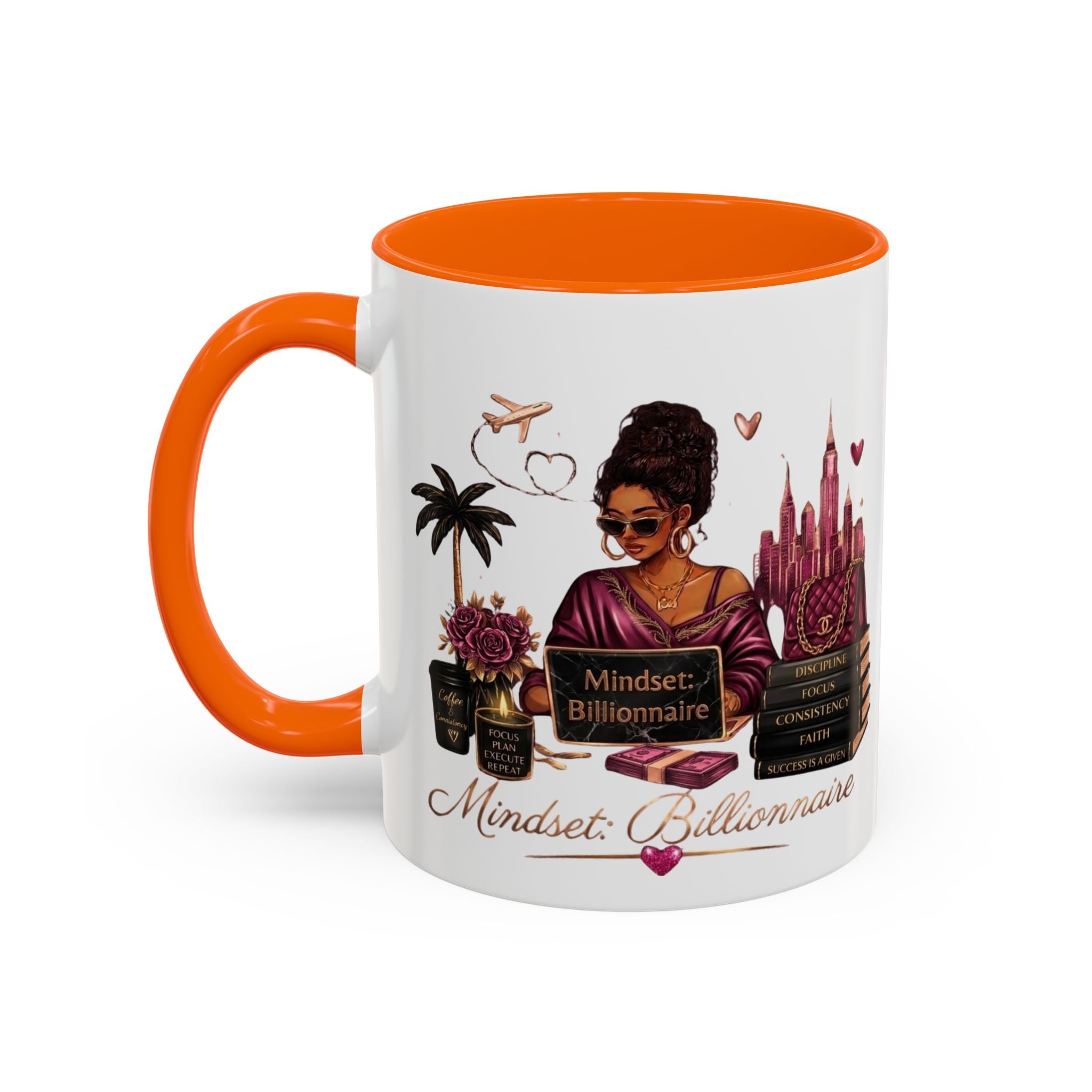 Mindset Billionaire Coffee Mug — Empowerment Coffee Cup for Ambitious Women