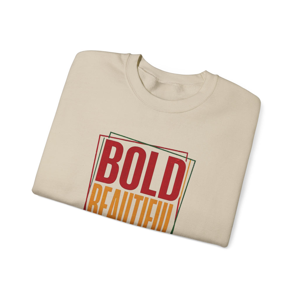 Bold Beautiful Unstoppable Crewneck Sweatshirt | Juneteenth Pan-African 1865 Freedom