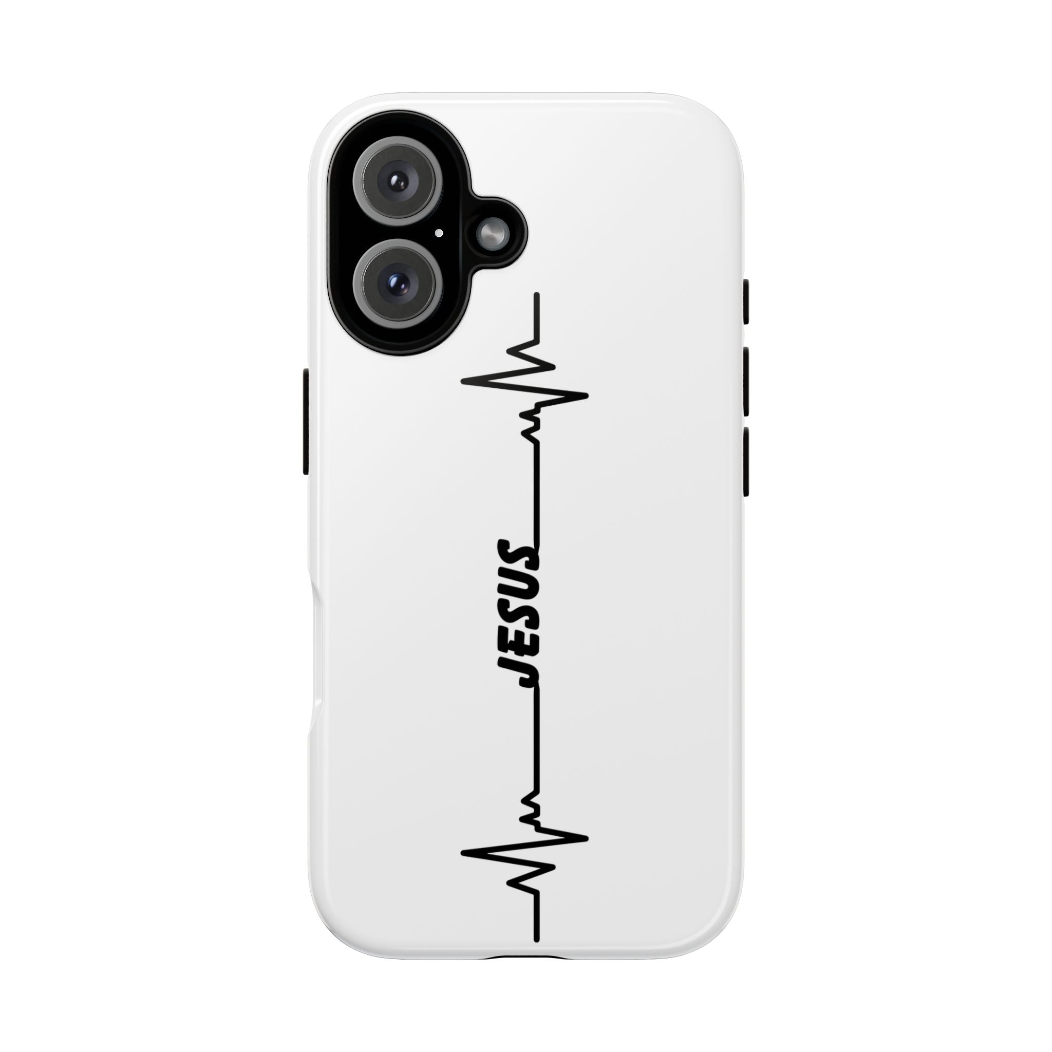 Jesus Heartbeat Phone Case — Christian Faith Protective Phone Cover