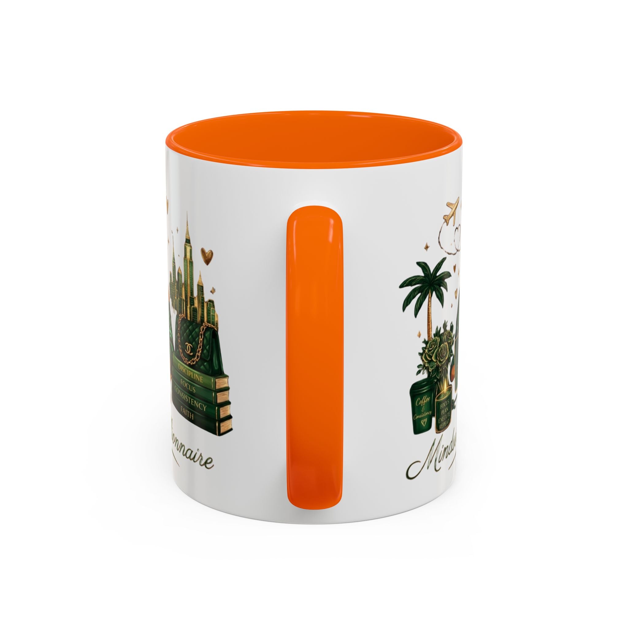 Mindset: Billionaire Accent Coffee Mug — Inspirational Black Woman Design