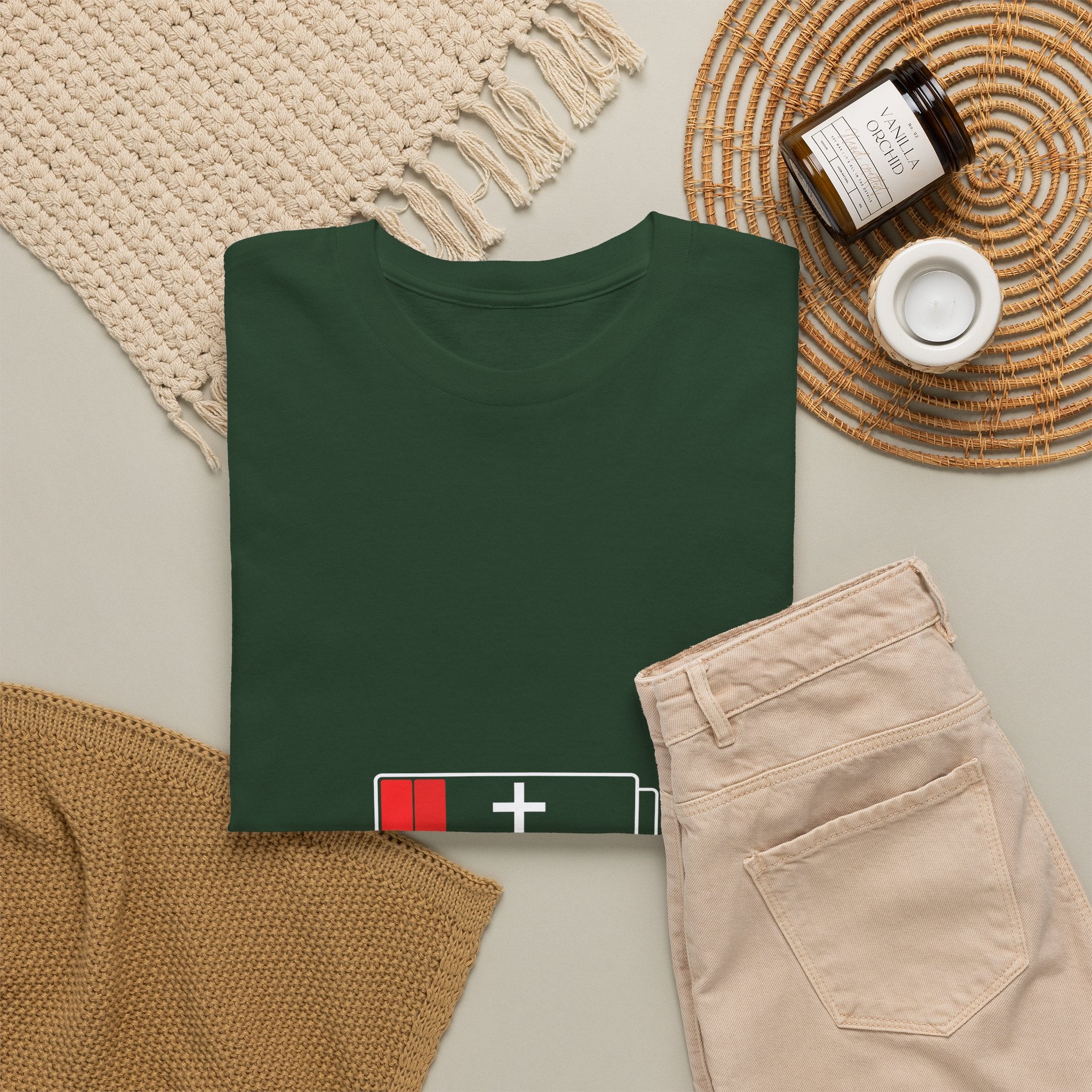 Need Jesus Low Battery Christian T-Shirt