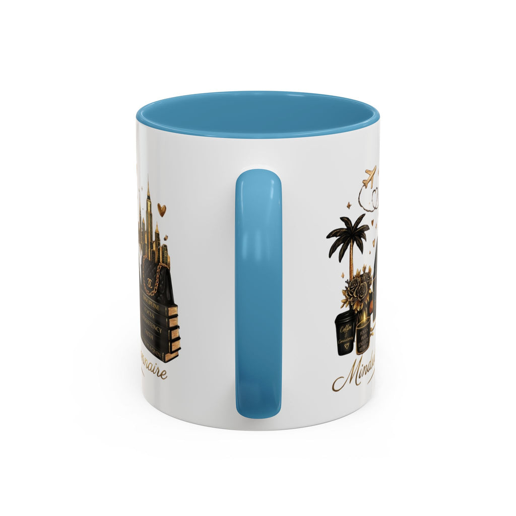 Mindset: Billionaire Accent Coffee Mug — Inspirational Black Woman Design (11/15 oz)