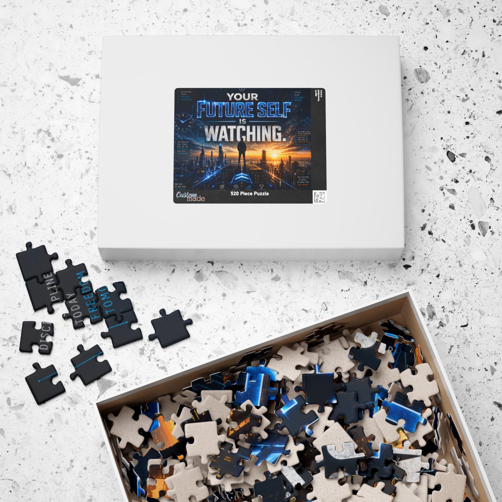 Motivational 'Your Future Self Is Watching' Jigsaw Puzzle — 520/1014-Piece