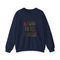 Elegant Fierce Fearless Crewneck Sweatshirt | Juneteenth Pan-African Typography 1865