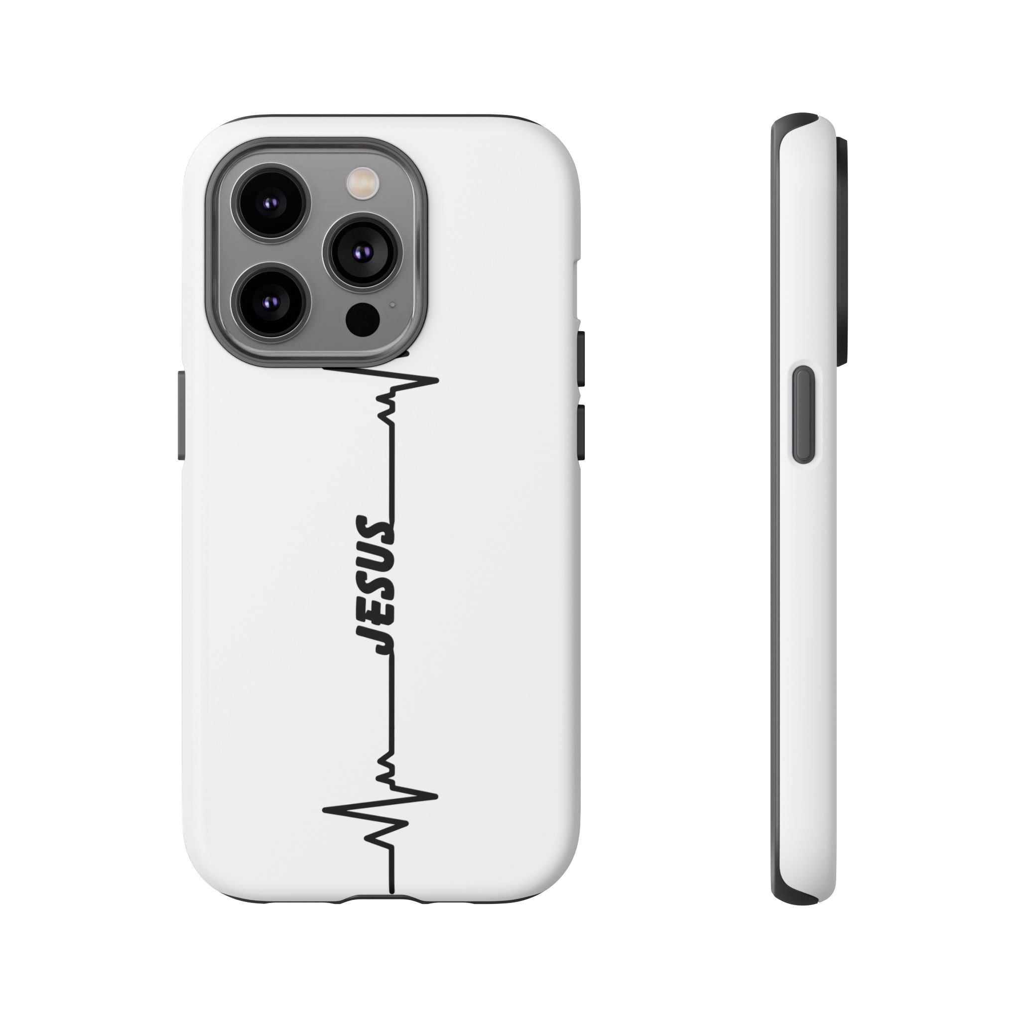 Jesus Heartbeat Phone Case — Christian Faith Protective Phone Cover