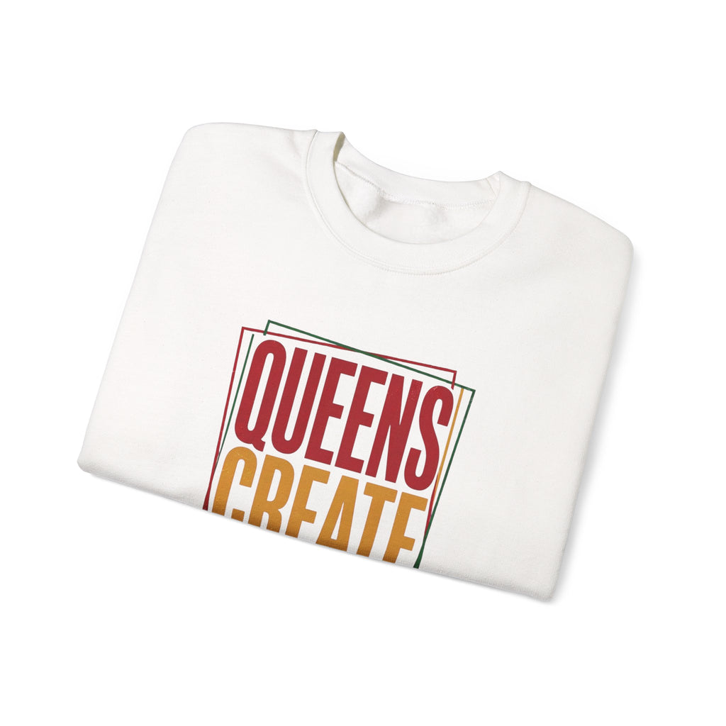 Queens Create Legacy Sweatshirt | Juneteenth Pan-African Colors, Black Pride 1865