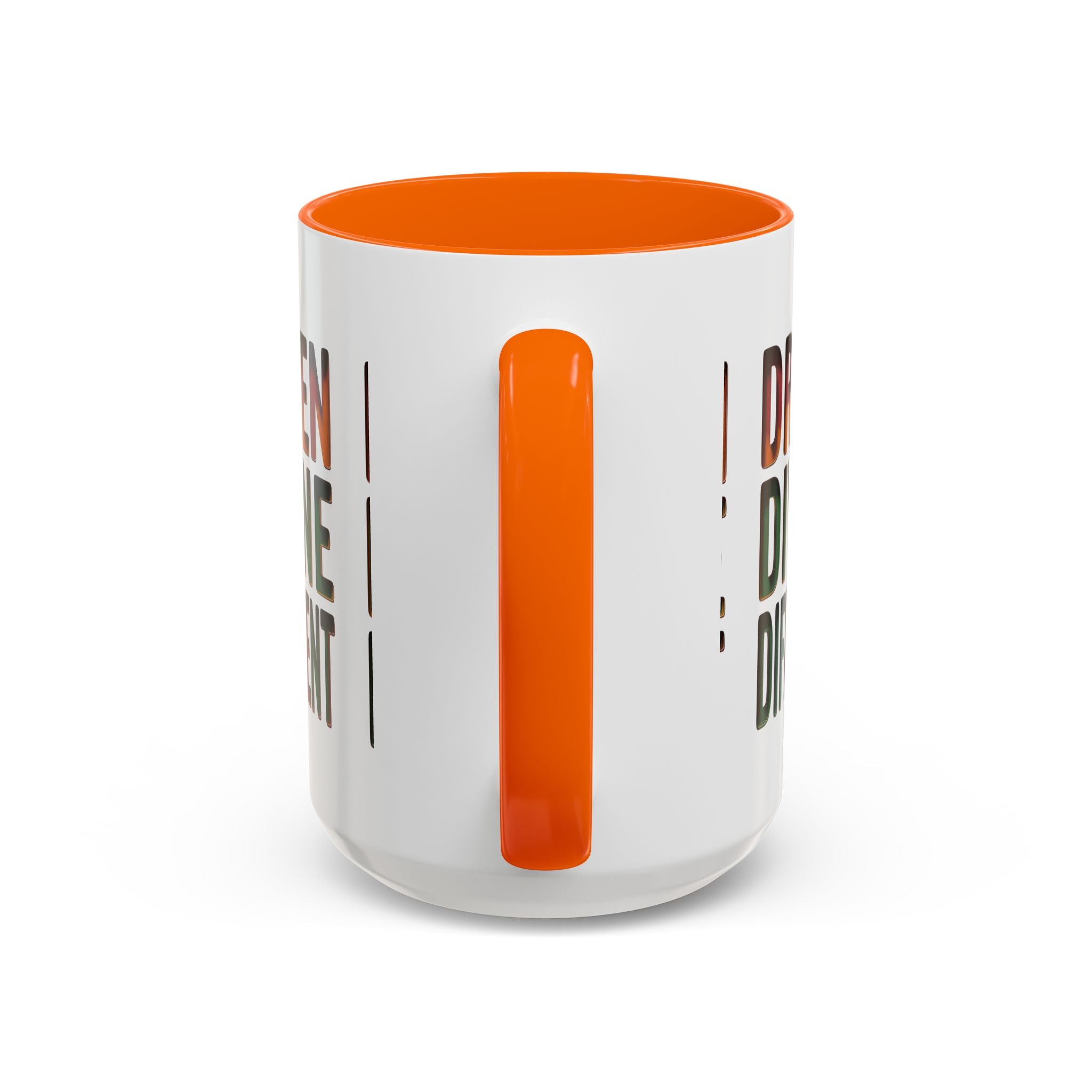 Driven Divine Different Accent Coffee Mug – Inspirational Rasta Color Typography (11/15oz)