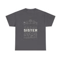 Sister Doodle T-Shirt — Cute Hand-Drawn Sister Gift Tee for Weddings & Birthdays