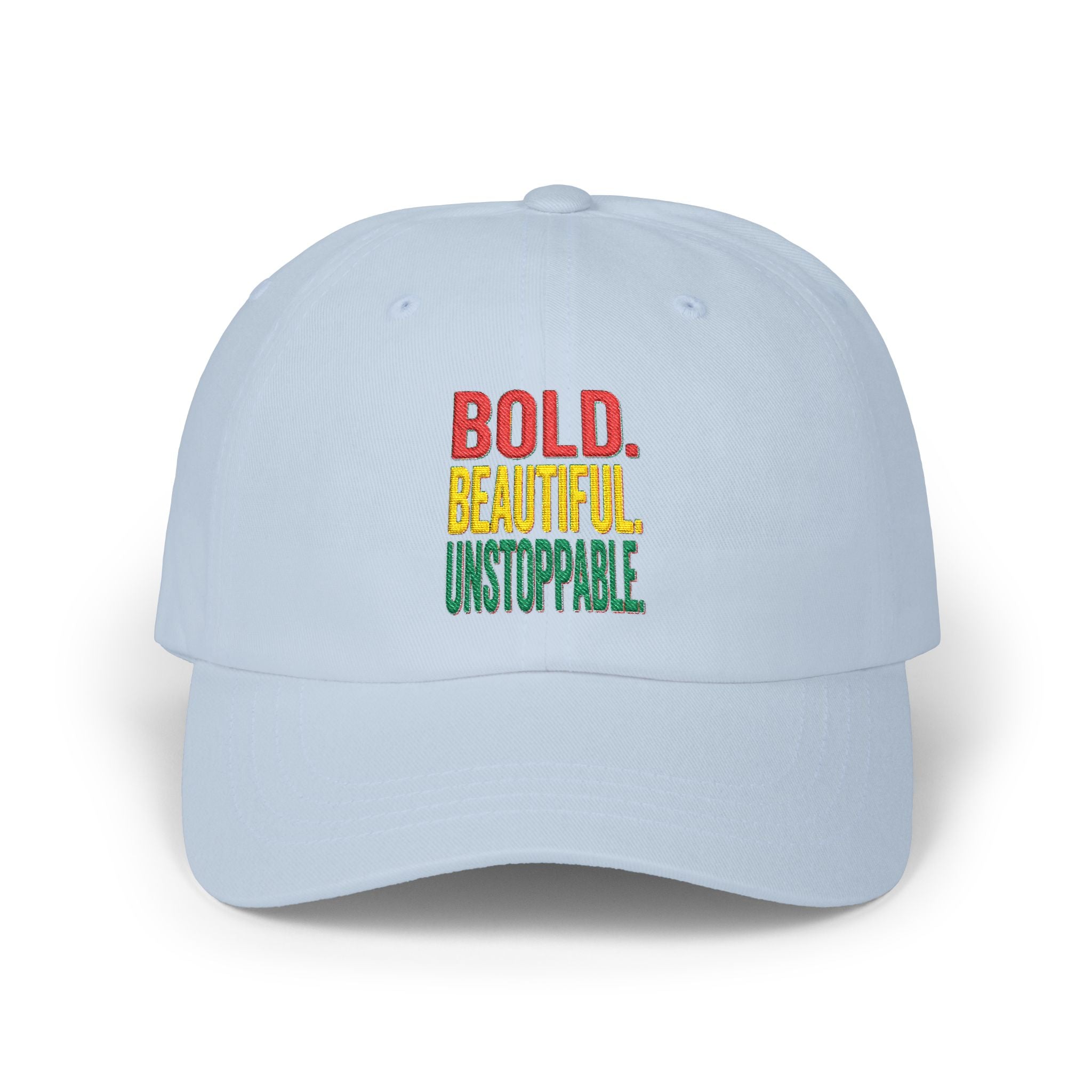 Bold Beautiful Unstoppable Dad Cap – Inspirational Embroidered Baseball Hat