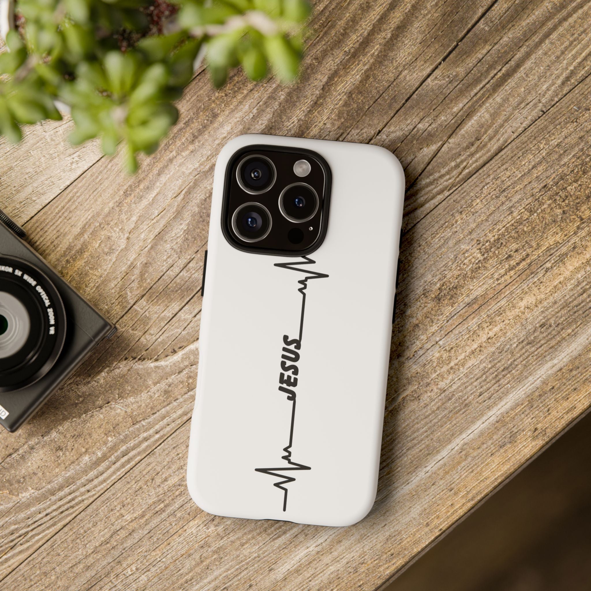 Jesus Heartbeat Phone Case — Christian Faith Protective Phone Cover