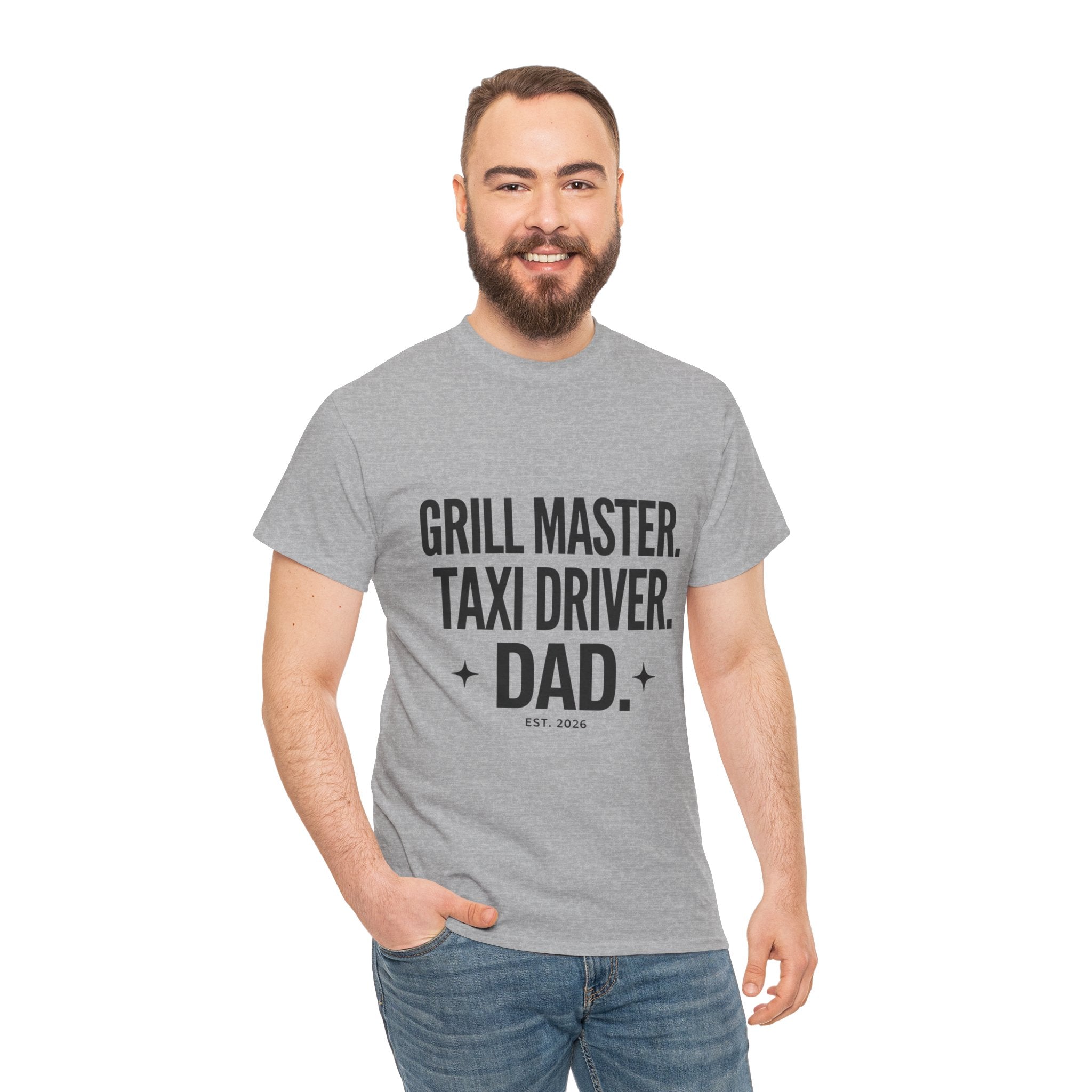 Dad T‑Shirt - "Grill Master. Taxi Driver. Dad." Funny Father’s Day Tee