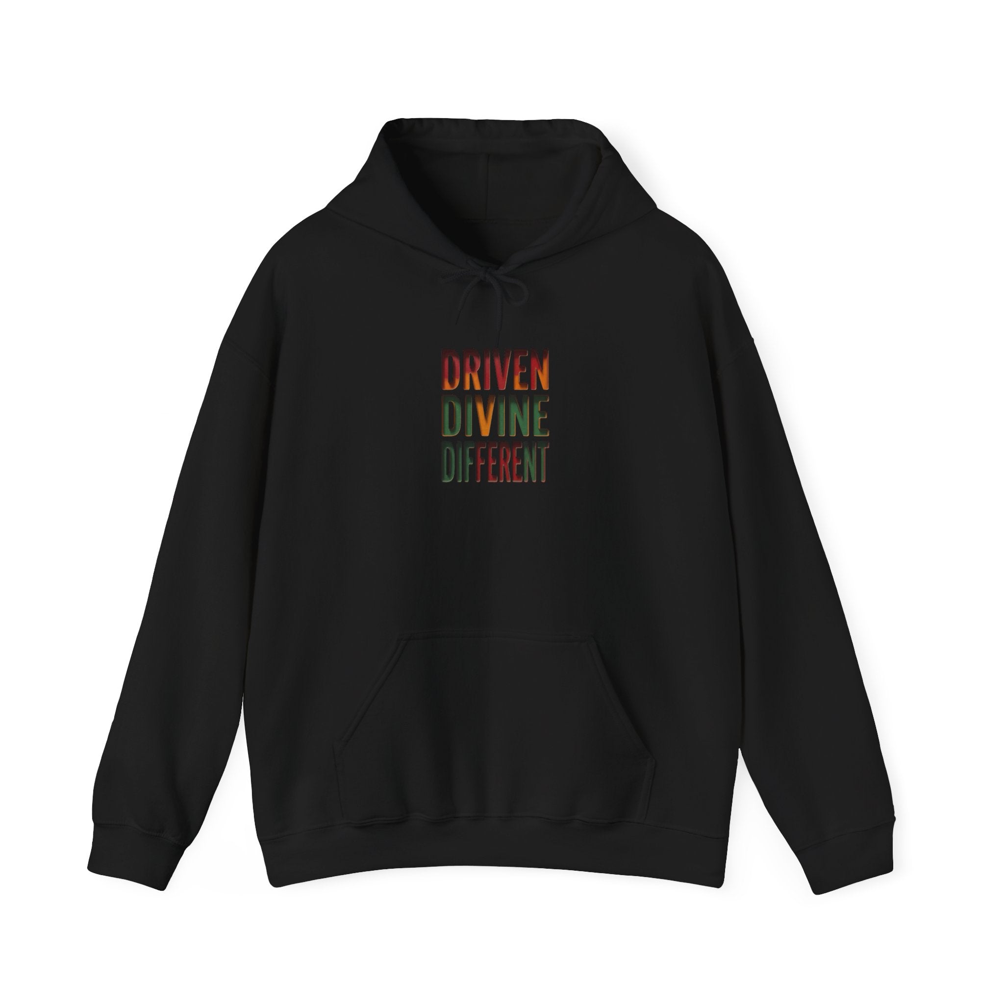Driven Divine Different Hoodie | Juneteenth, Pan-African Colors