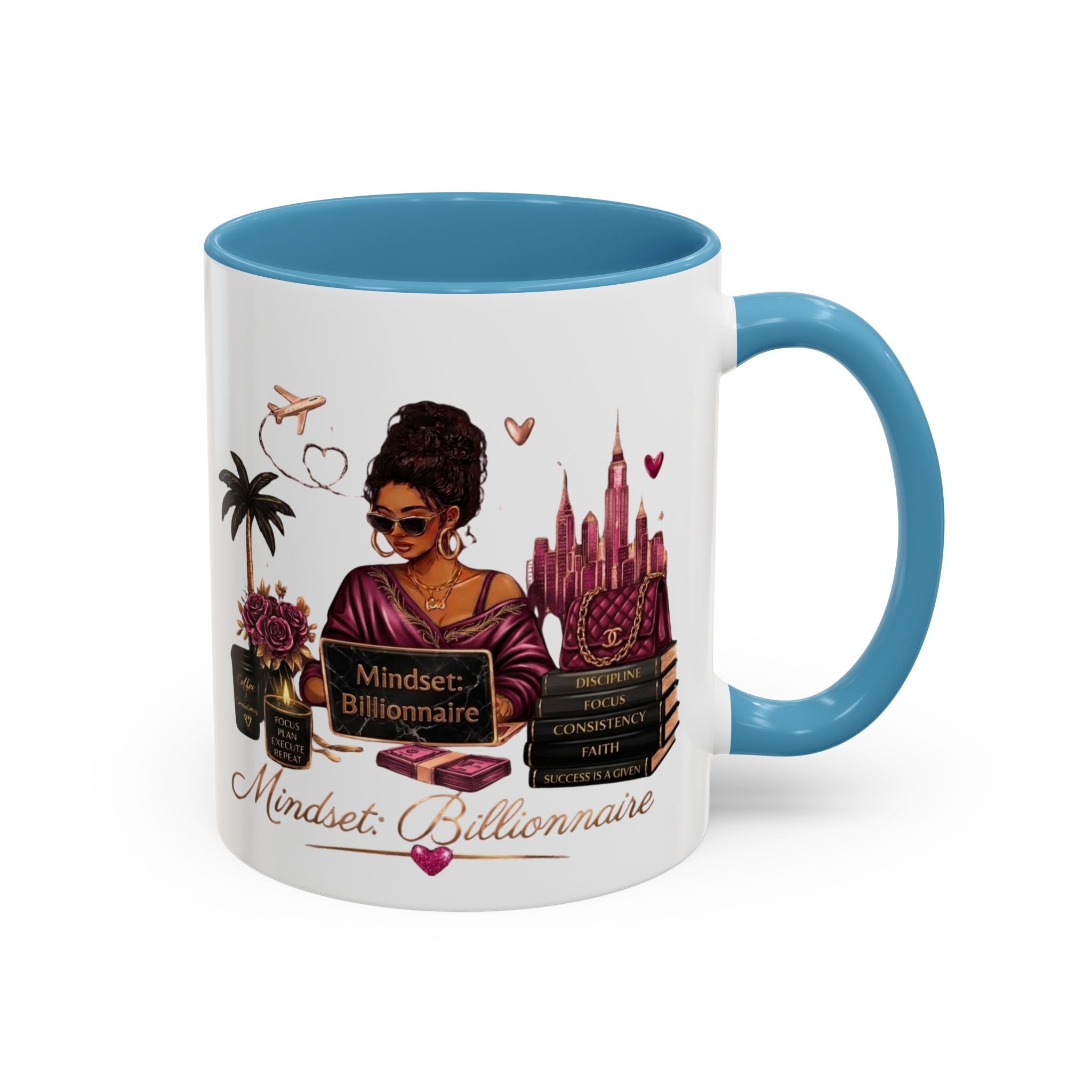 Mindset Billionaire Coffee Mug — Empowerment Coffee Cup for Ambitious Women