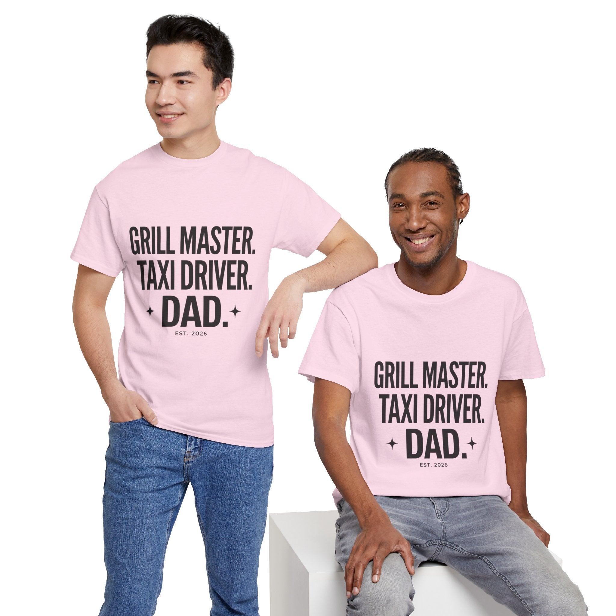 Dad T‑Shirt - "Grill Master. Taxi Driver. Dad." Funny Father’s Day Tee